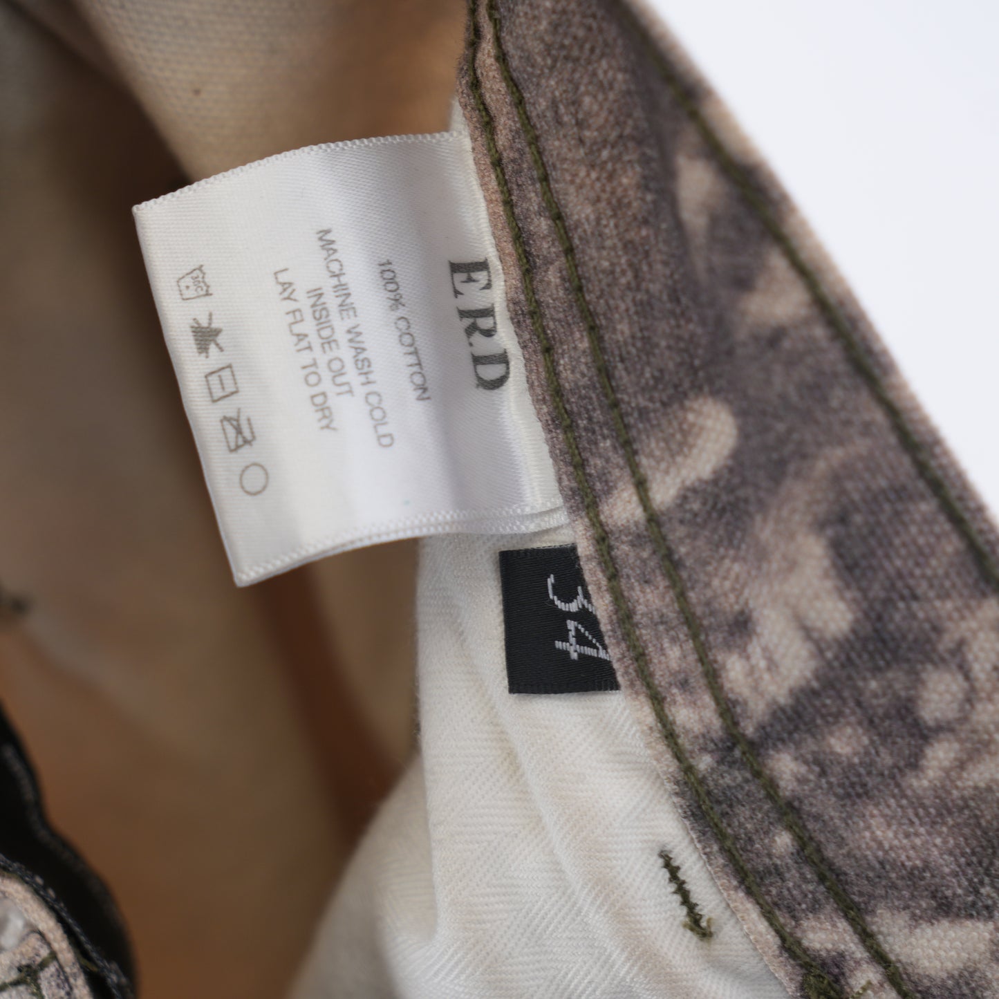 ERD Real Tree Distressed Camo Carpenter Pants SZ 34