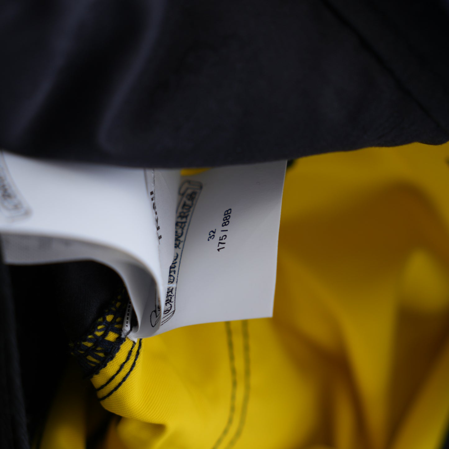 CHROME HEARTS NYLON LEATHER DOUBLE KNEE PANTS