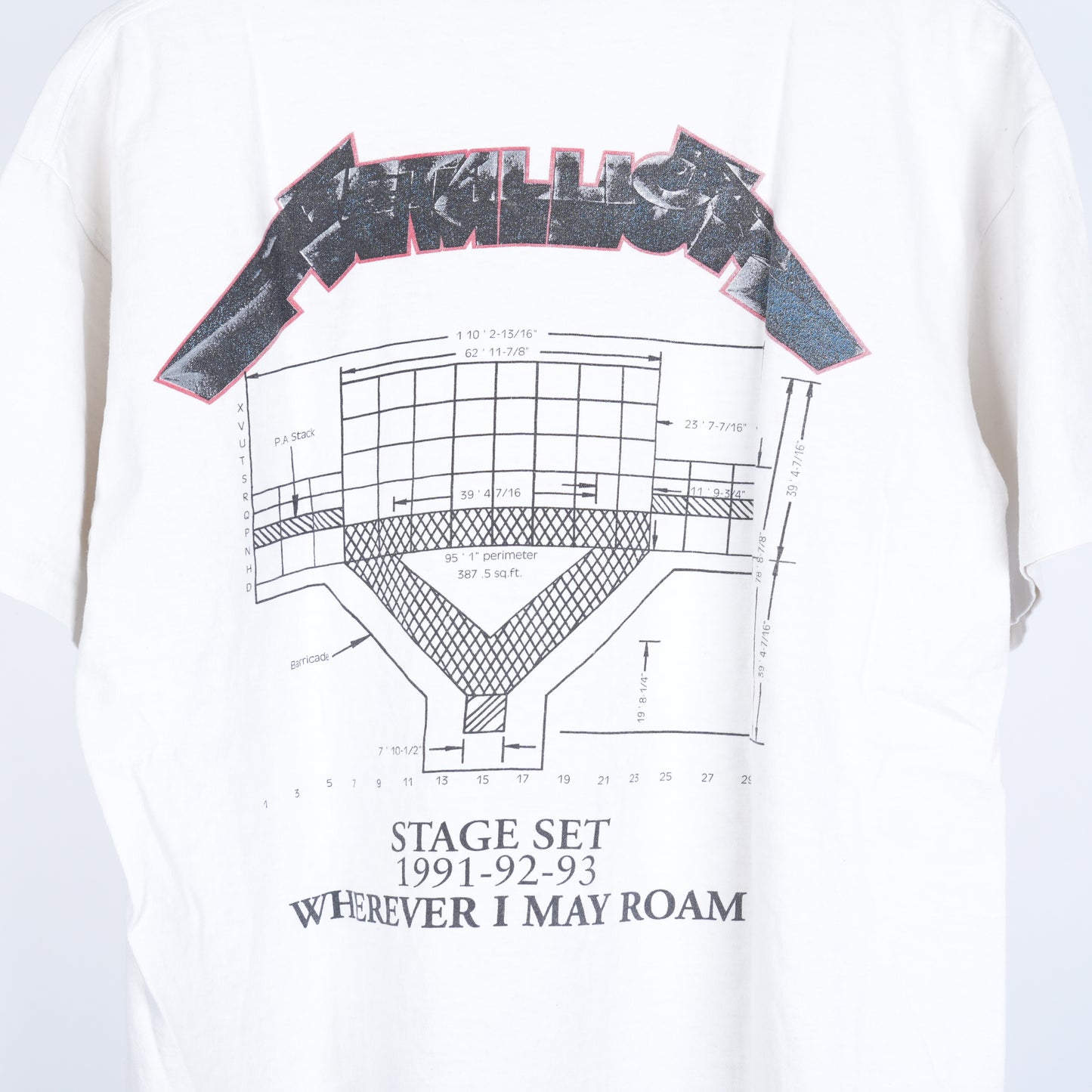 VINTAGE METALLICA STAGE SET TEE