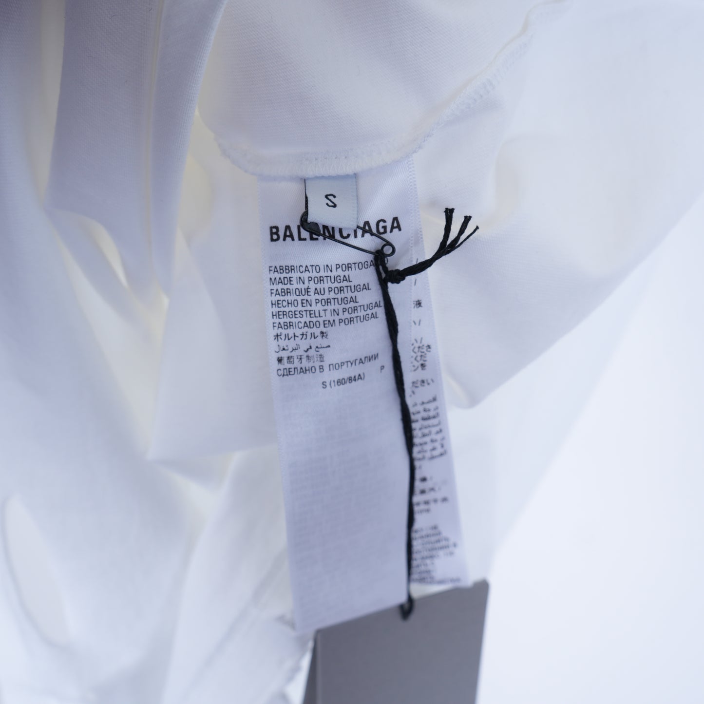 BALENCIAGA WHITE DESTROYED TEE