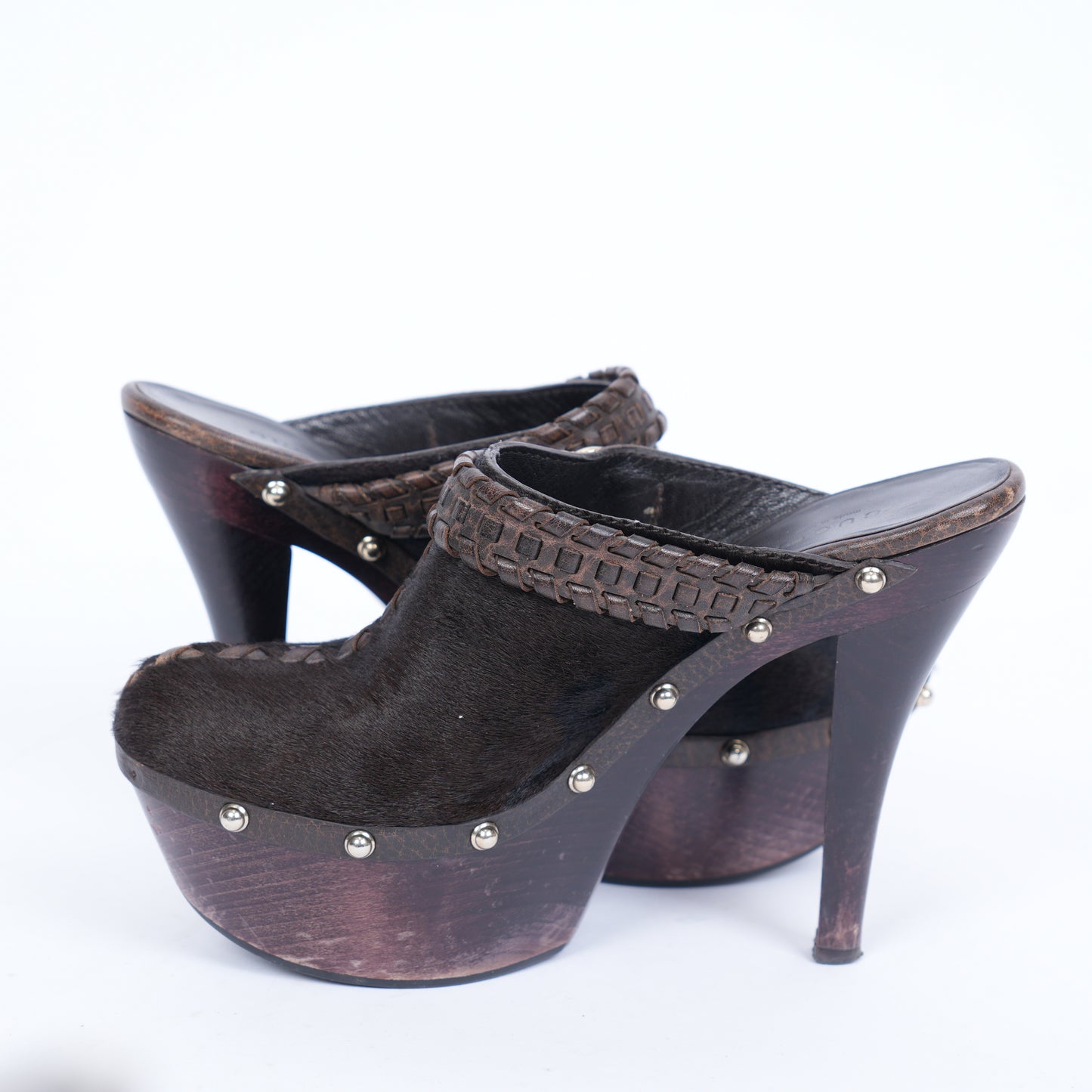 VINTAGE GUCCI PLATFORM CLOGS