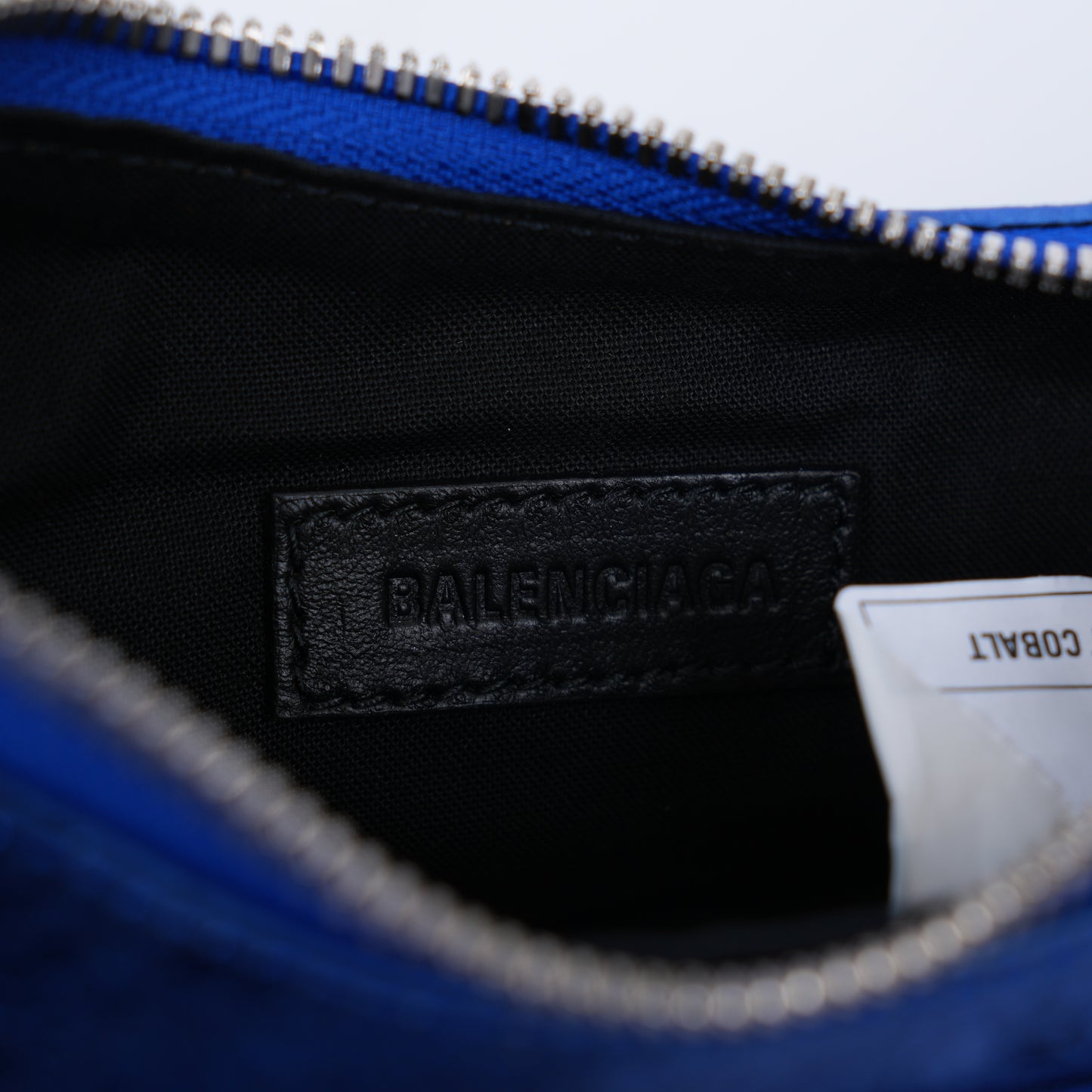 BALENCIAGA LE CAGOLE XS BLUE HANDBAG