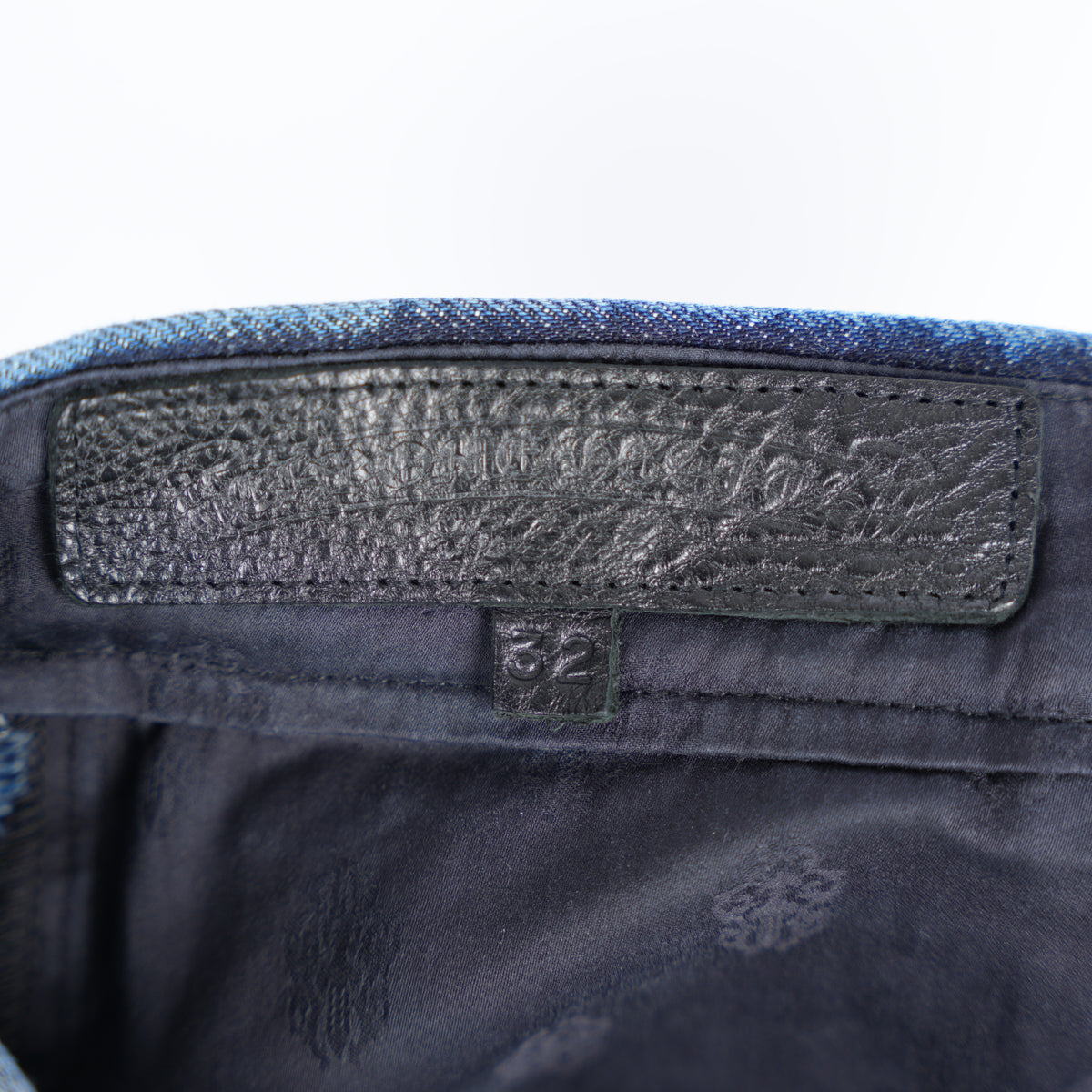 CHROME HEARTS RS INDIGO BLUE SELVEDGE DENIM PANTS