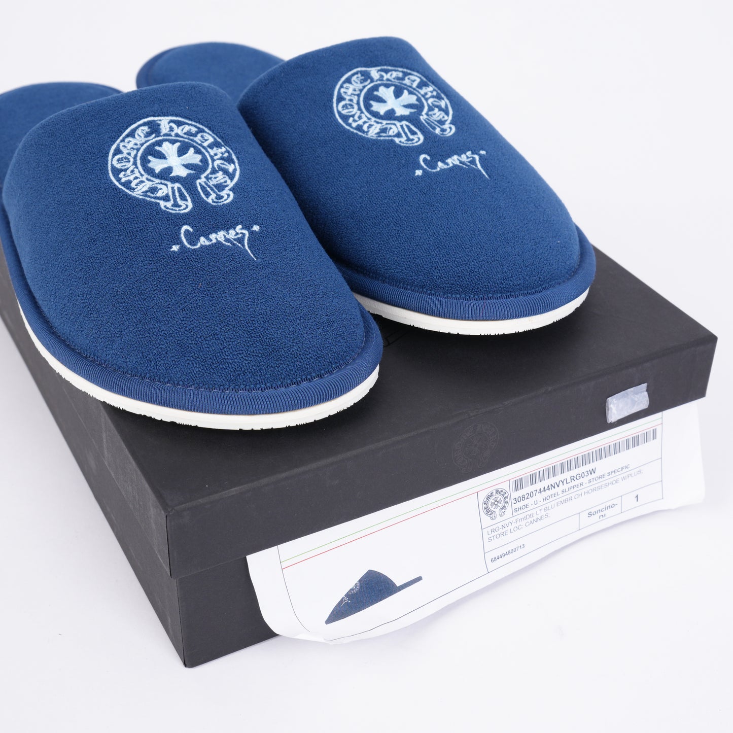 CHROME HEARTS CANNES HOTEL SLIPPERS