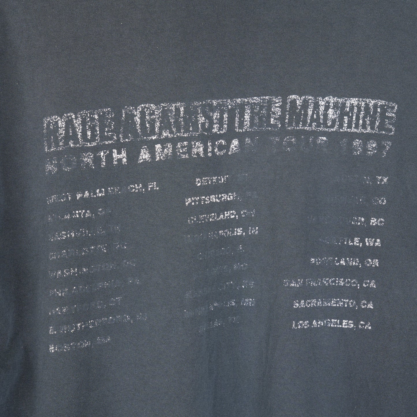 VINTAGE RAGE AGAINST THE MACHINE 1997 TOUR TEE