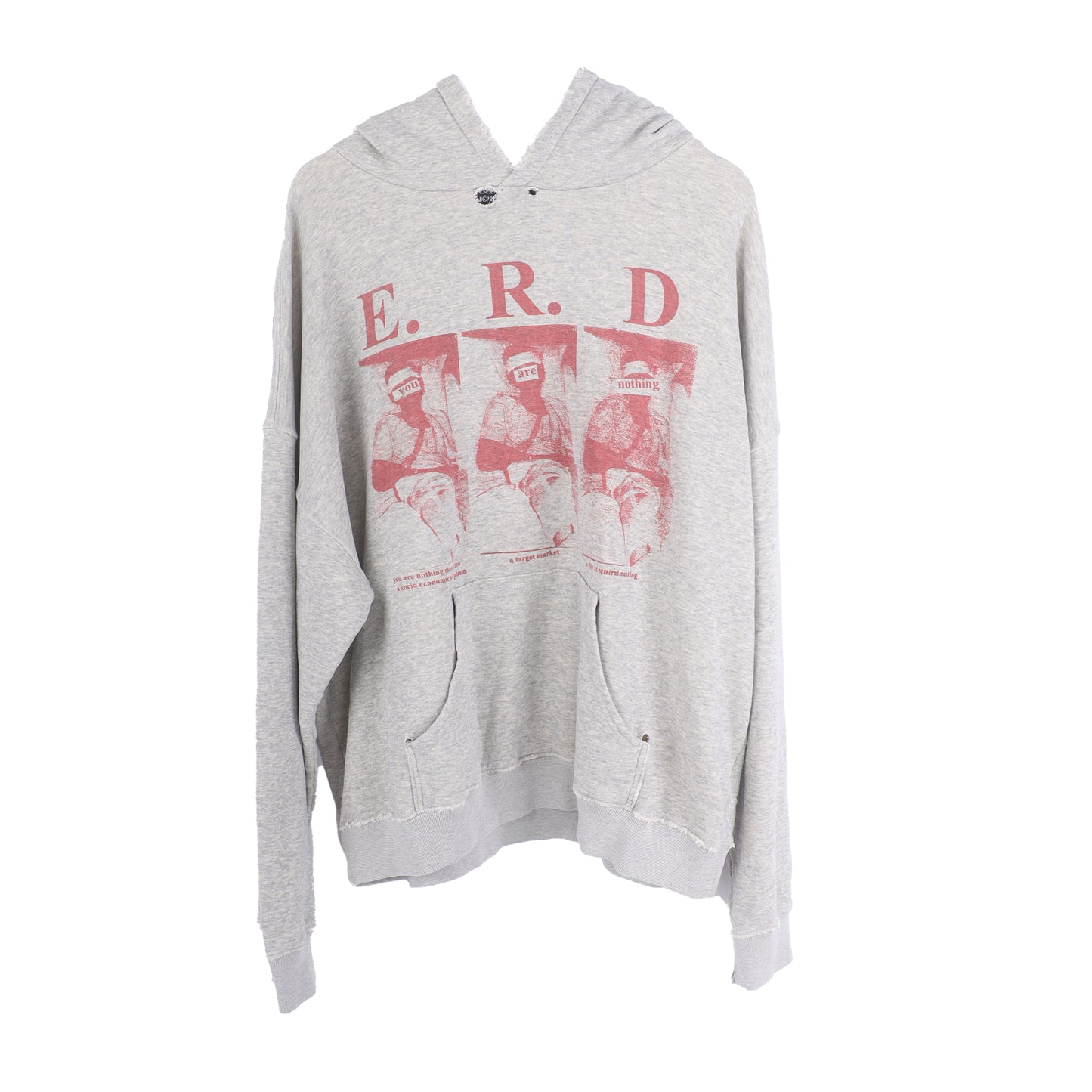 ERD YOU ARE NOTHING HEATHER GREY SWEATSHIRT HOODIE