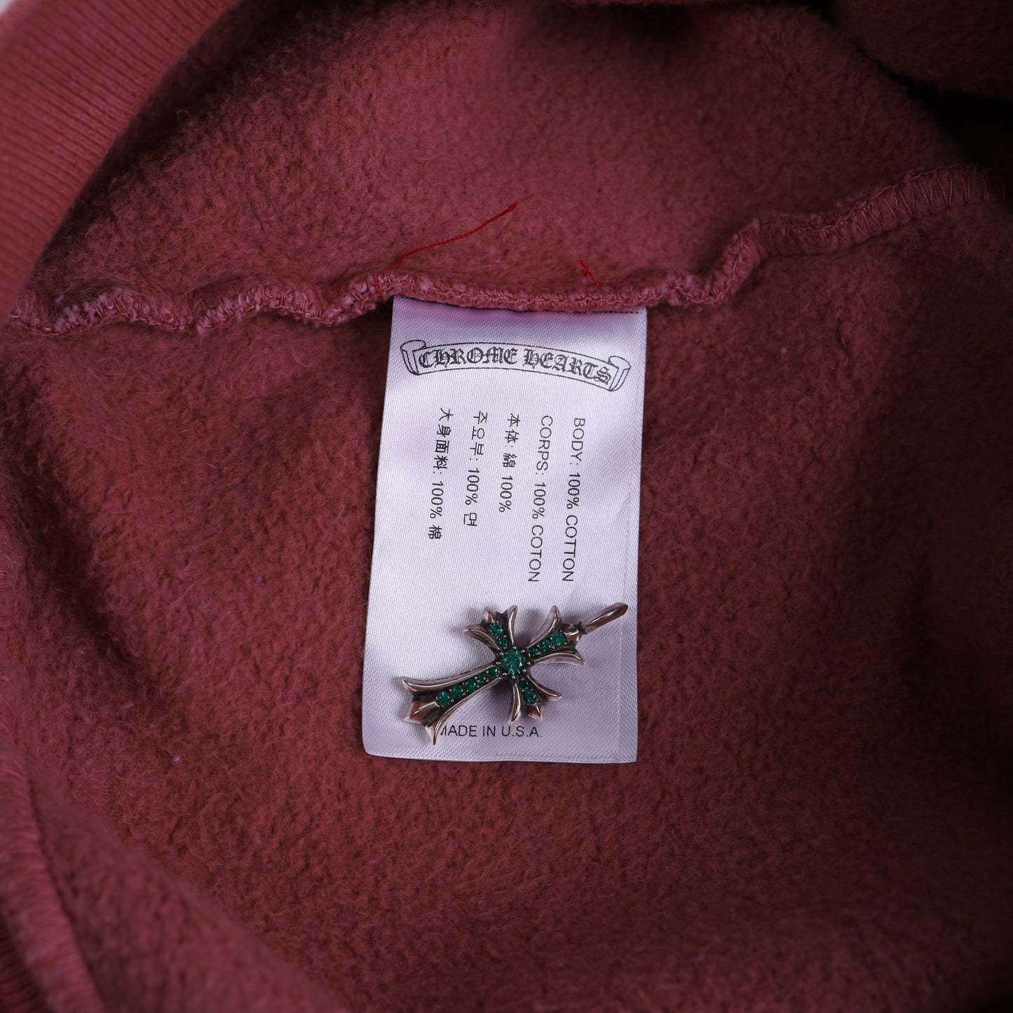 Chrome Hearts Red CLB Friends and Family Exclusive Hoodie