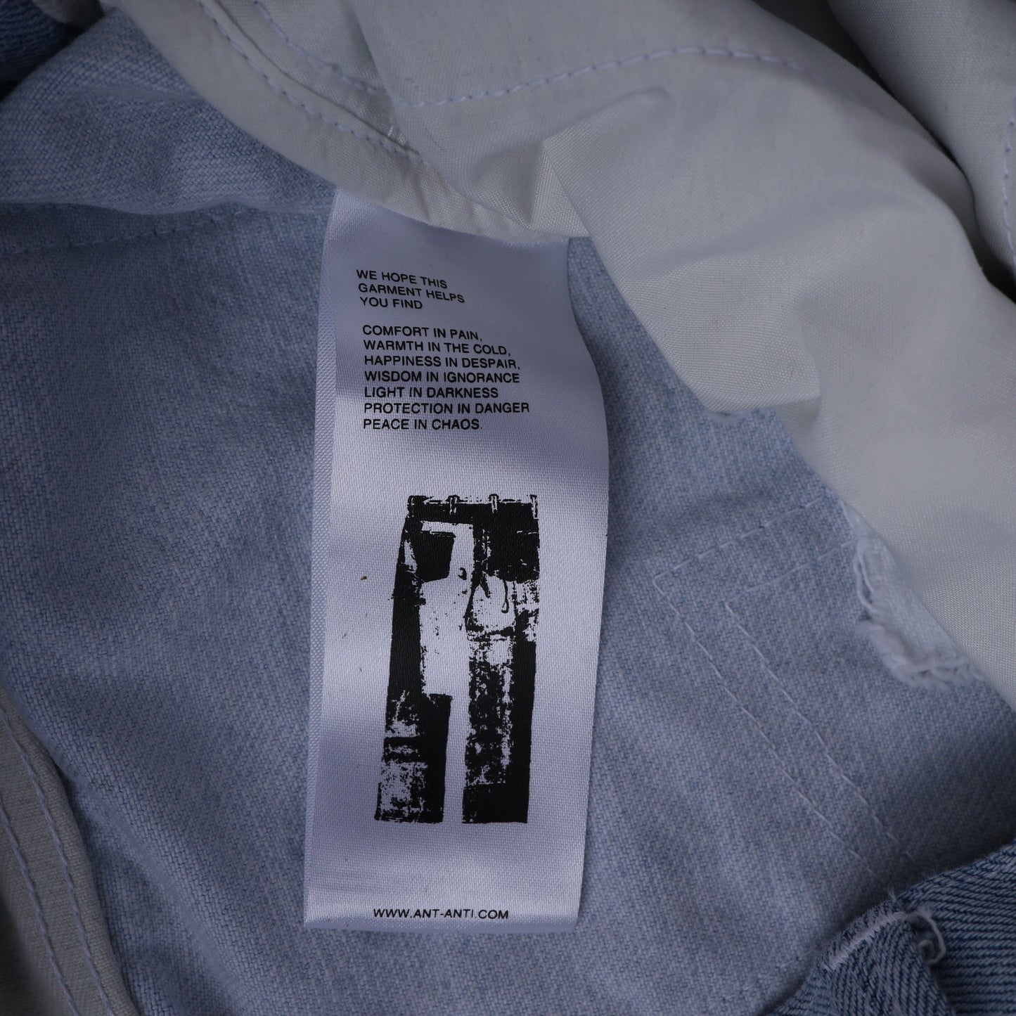 ANT/ANTI WHITE THRASHED DENIM