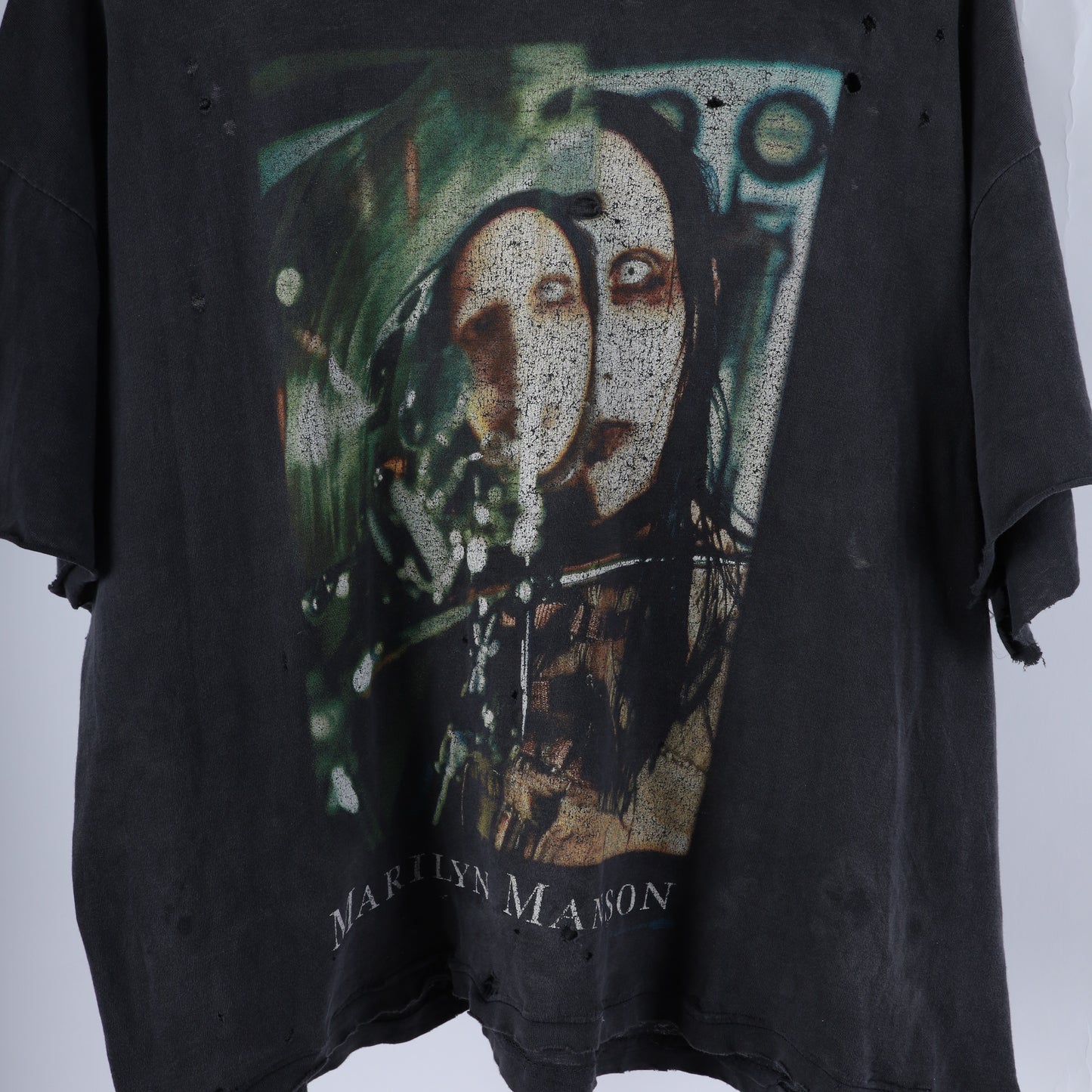 MARILYN MANSON BEAUTIFUL PEOPLE THRASHED FADED T-SHIRT