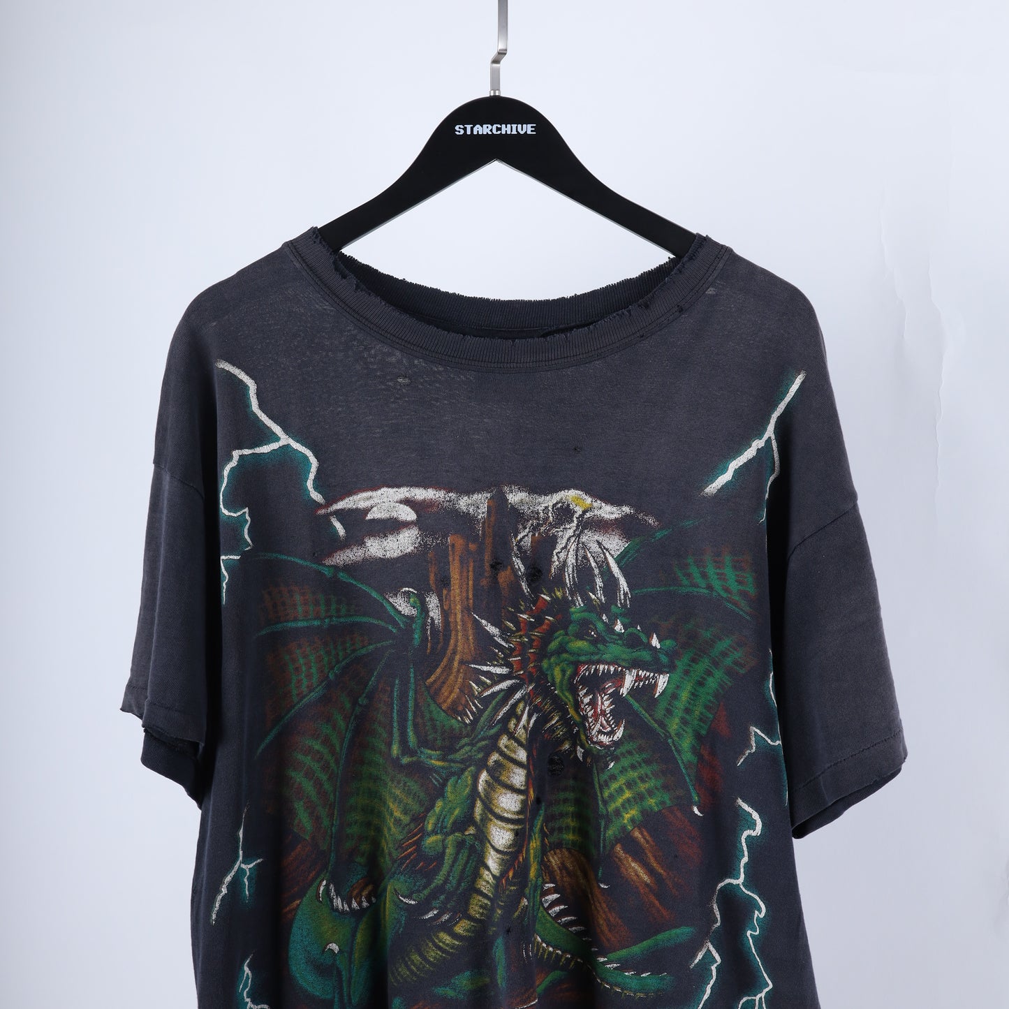 VINTAGE FADED USA THUNDER DRAGON T-SHIRT