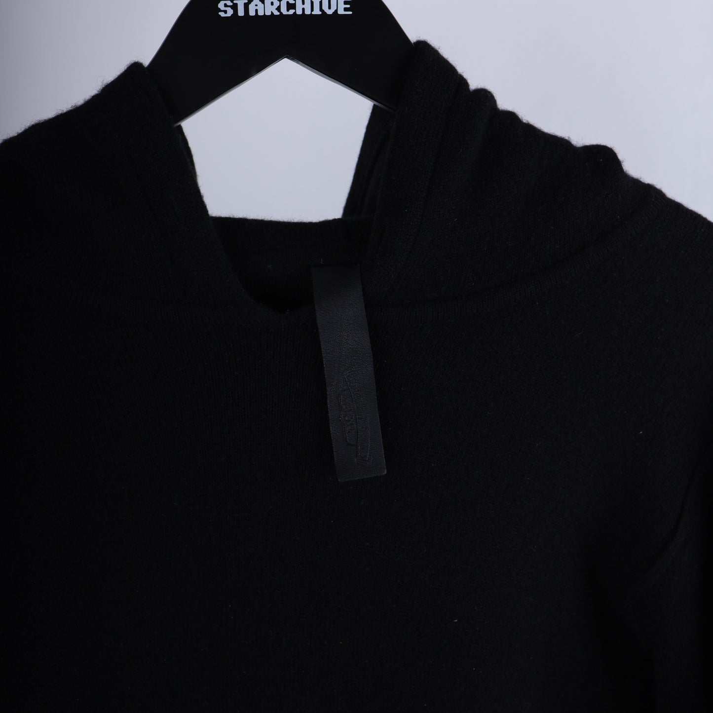 CHROME HEARTS CASHMERE HOODIE WITH FLEUR PATCHES
