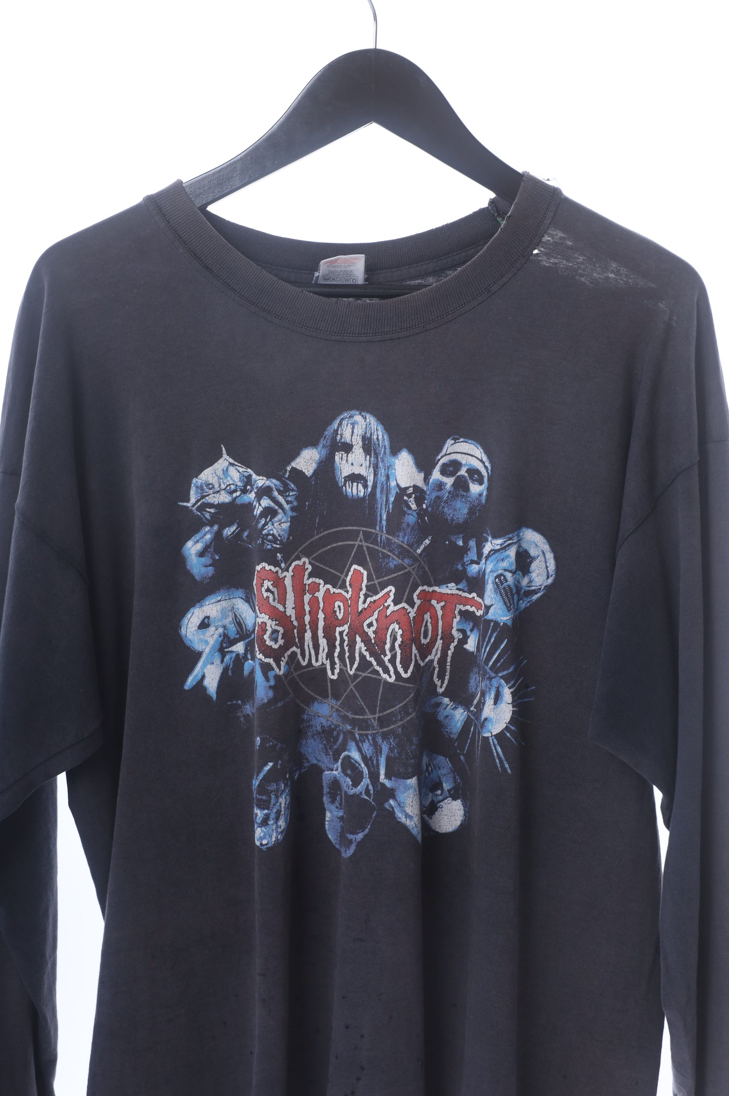 VINTAGE THRASHED FADED SLIPKNOT TOUR TEE