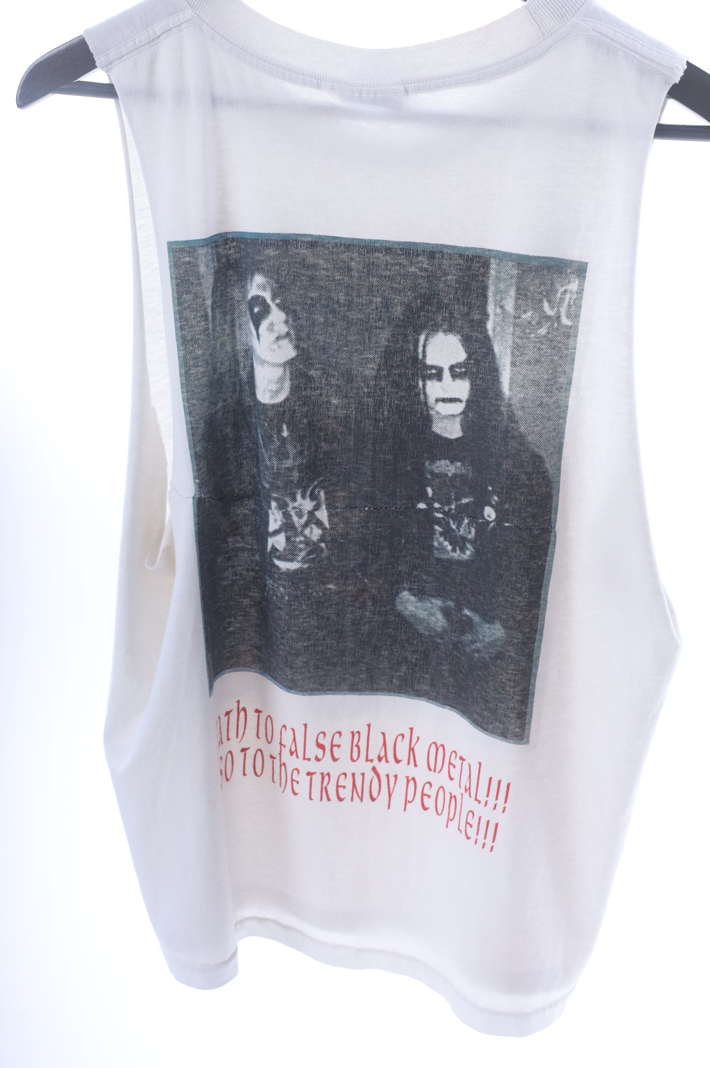 MAYHEM CUT OFF BLACK METAL TANK TOP
