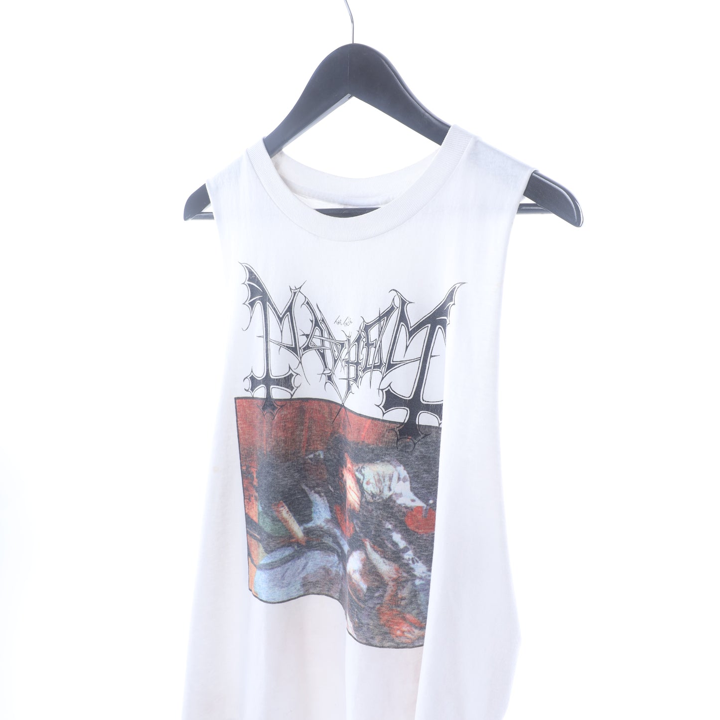 MAYHEM CUT OFF BLACK METAL TANK TOP