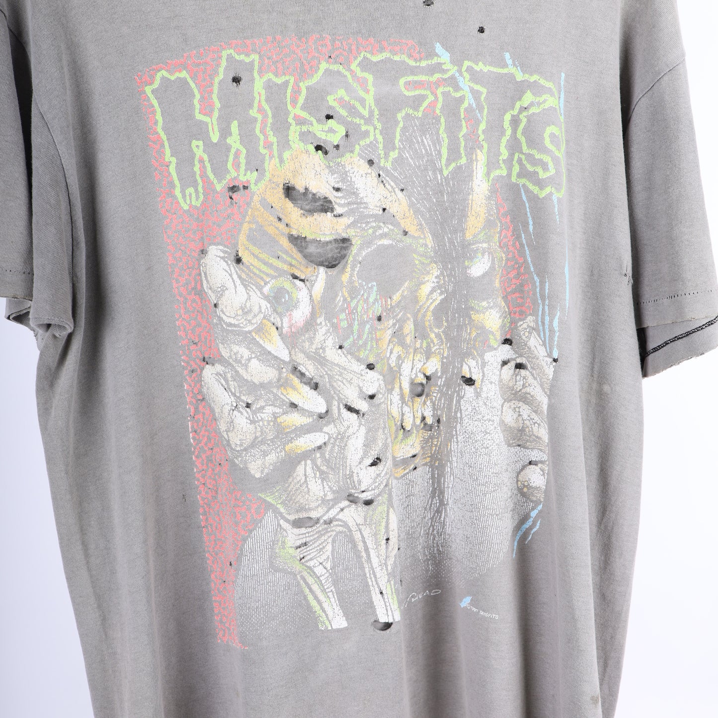 VINTAGE FADED THRASHED MISFITS T-SHIRT