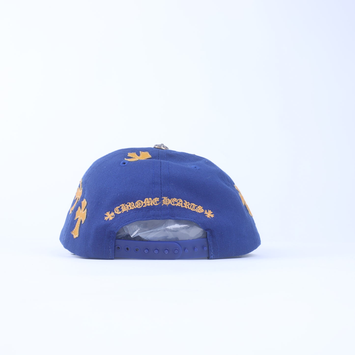 BLUE/YELLOW CH CROSS PATCH HAT