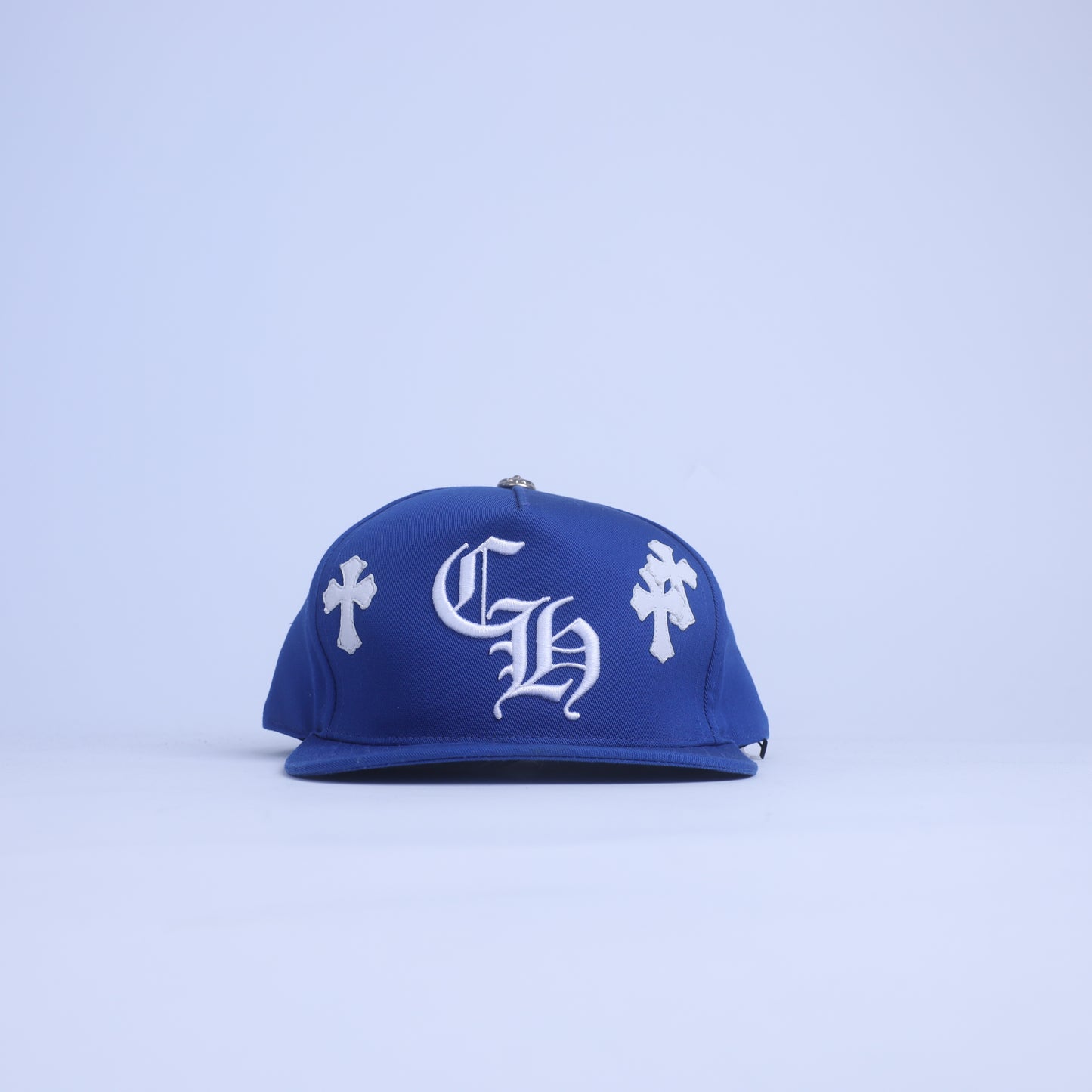 BLUE/WHITE CH CROSS PATCH HAT