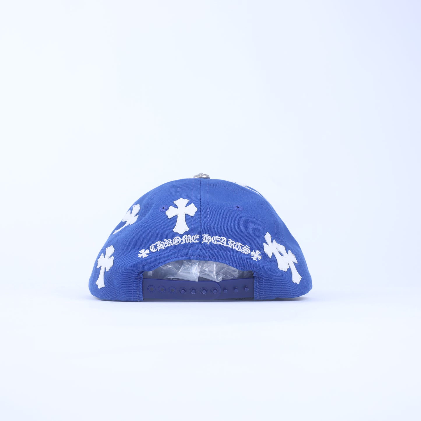 BLUE/WHITE CH CROSS PATCH HAT