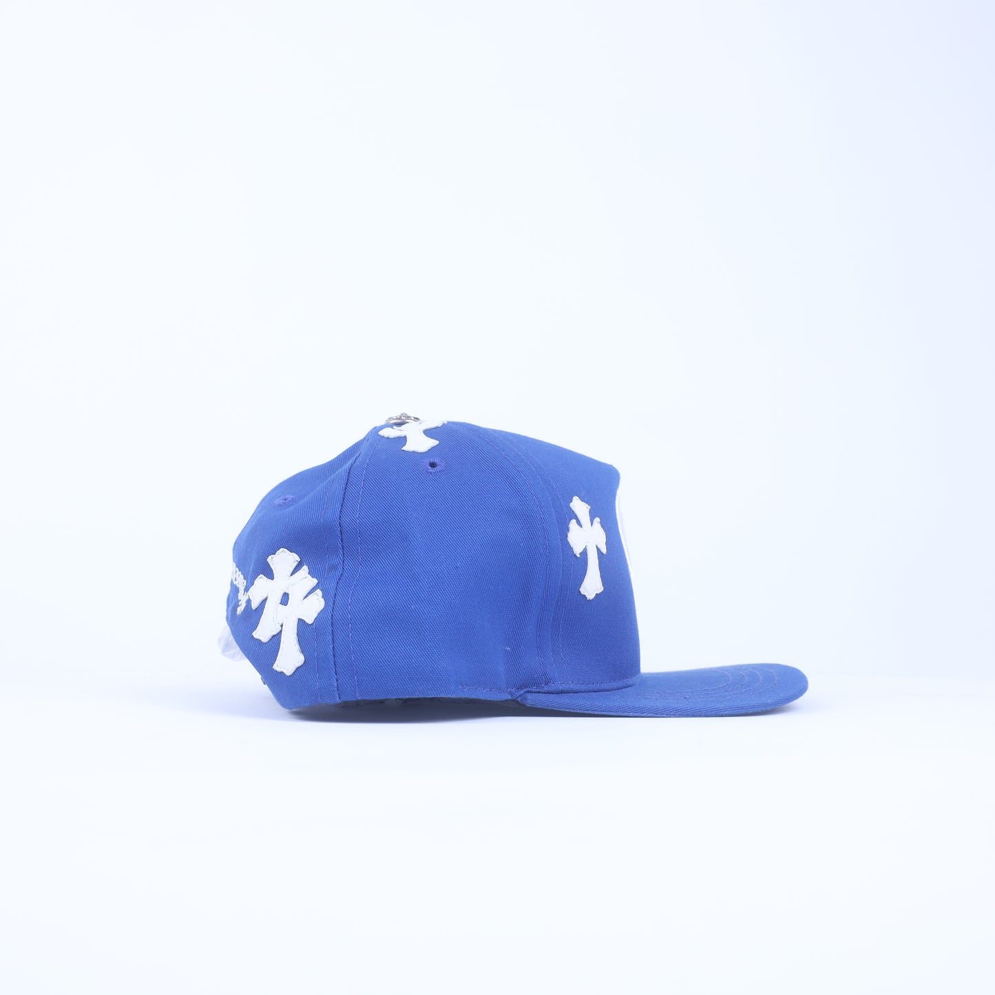 BLUE/WHITE CH CROSS PATCH HAT
