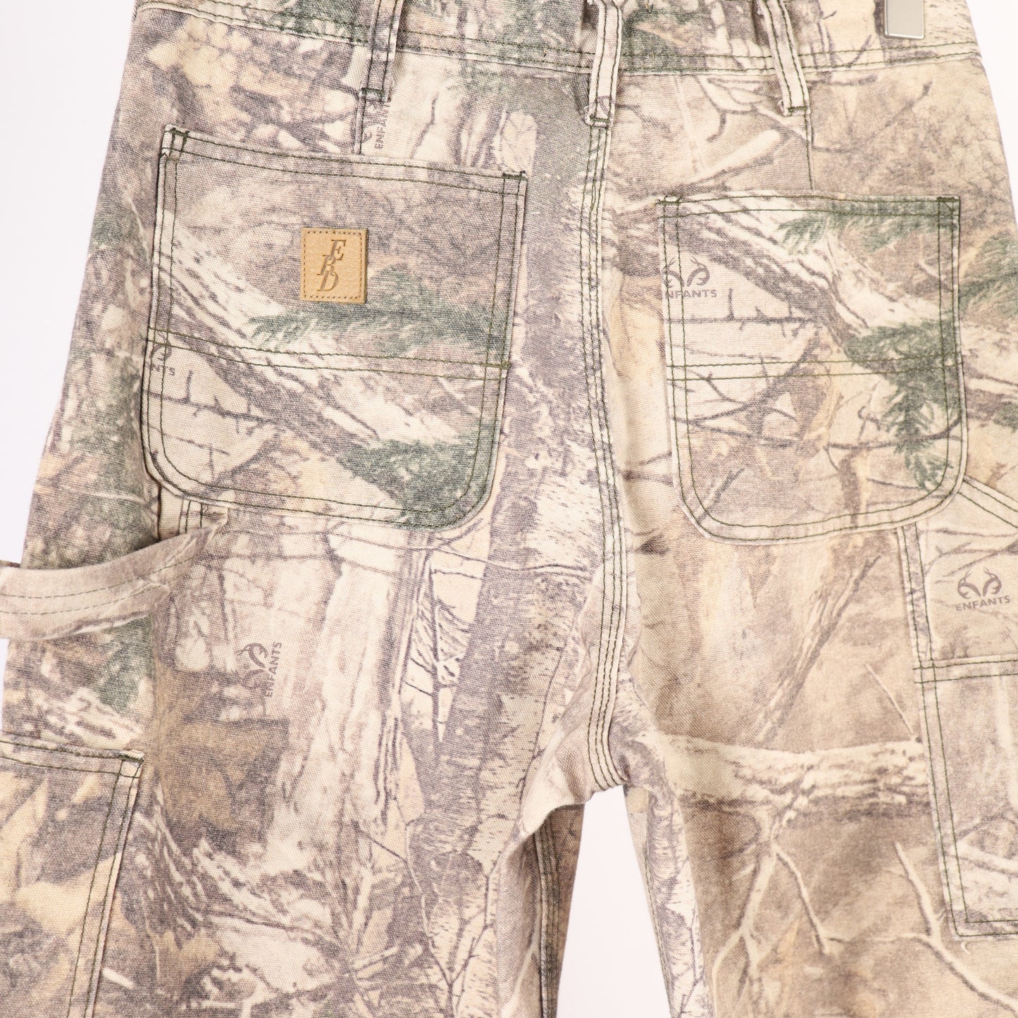 ERD Real Tree Distressed Camo Carpenter Pants SZ 30