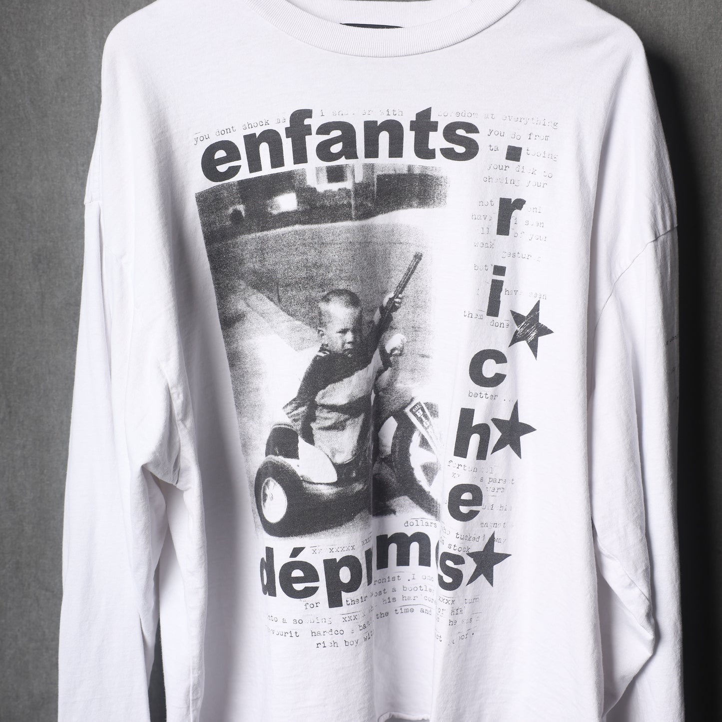 ERD WHITE 'MY UNDERGROUND TRICYCLE' LONGSLEEVE
