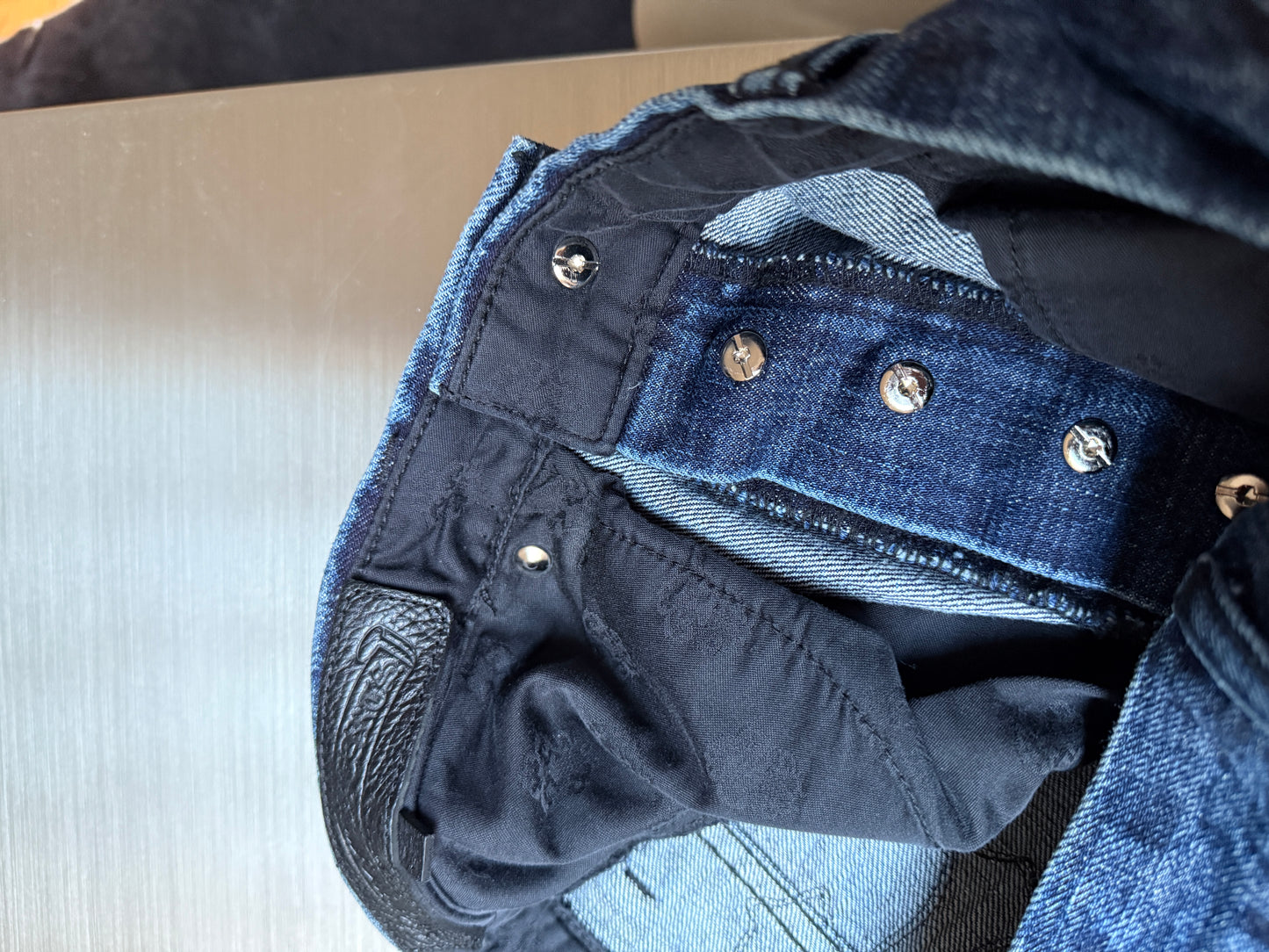 Chrome Hearts Turbo Diesel Fleur Knee Denim