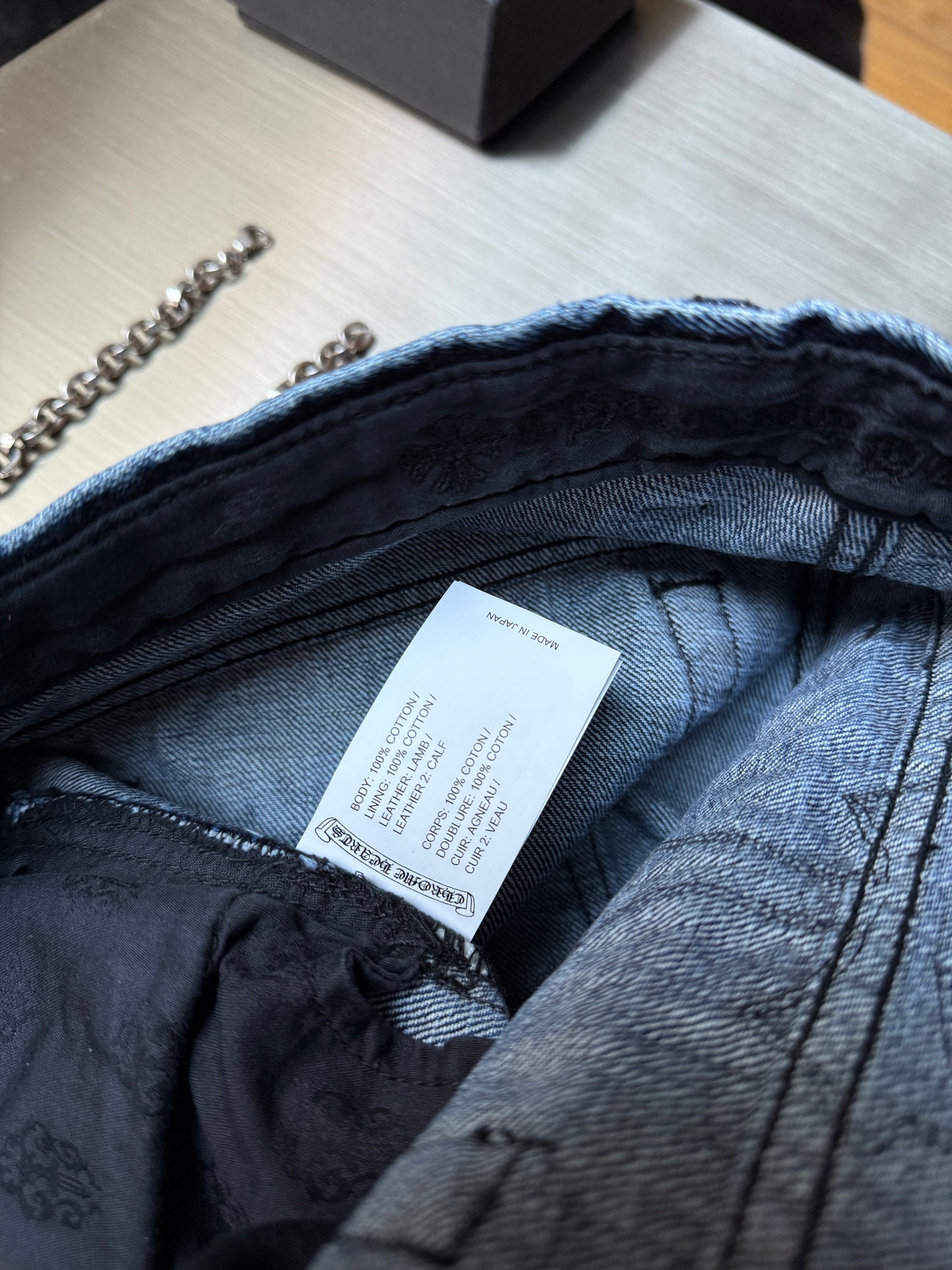 Chrome Hearts Turbo Diesel Fleur Knee Denim