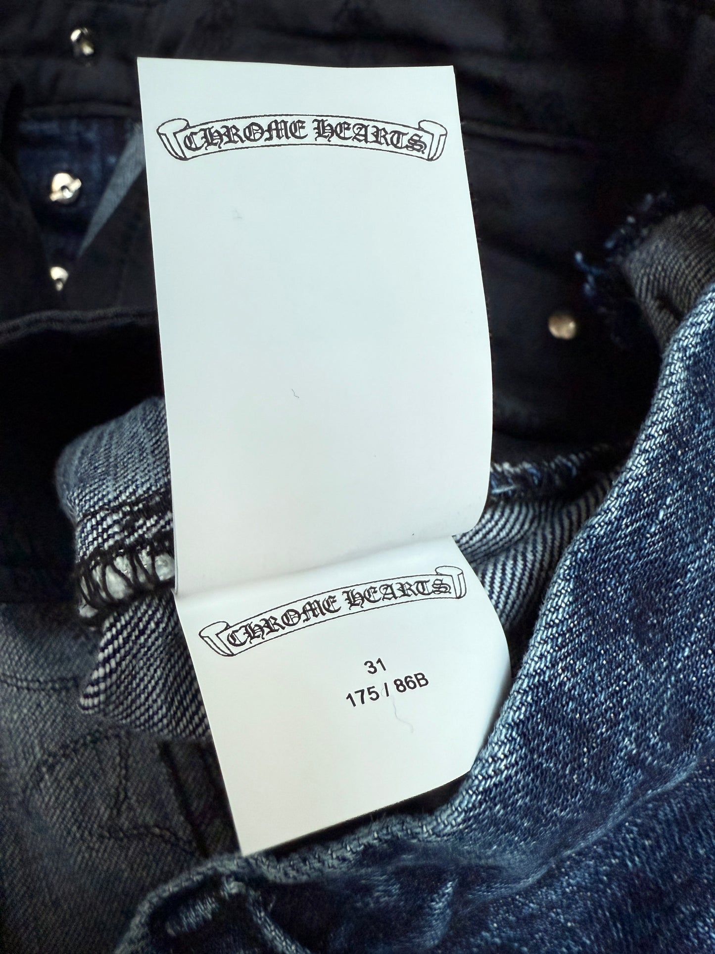 Chrome Hearts Turbo Diesel Fleur Knee Denim