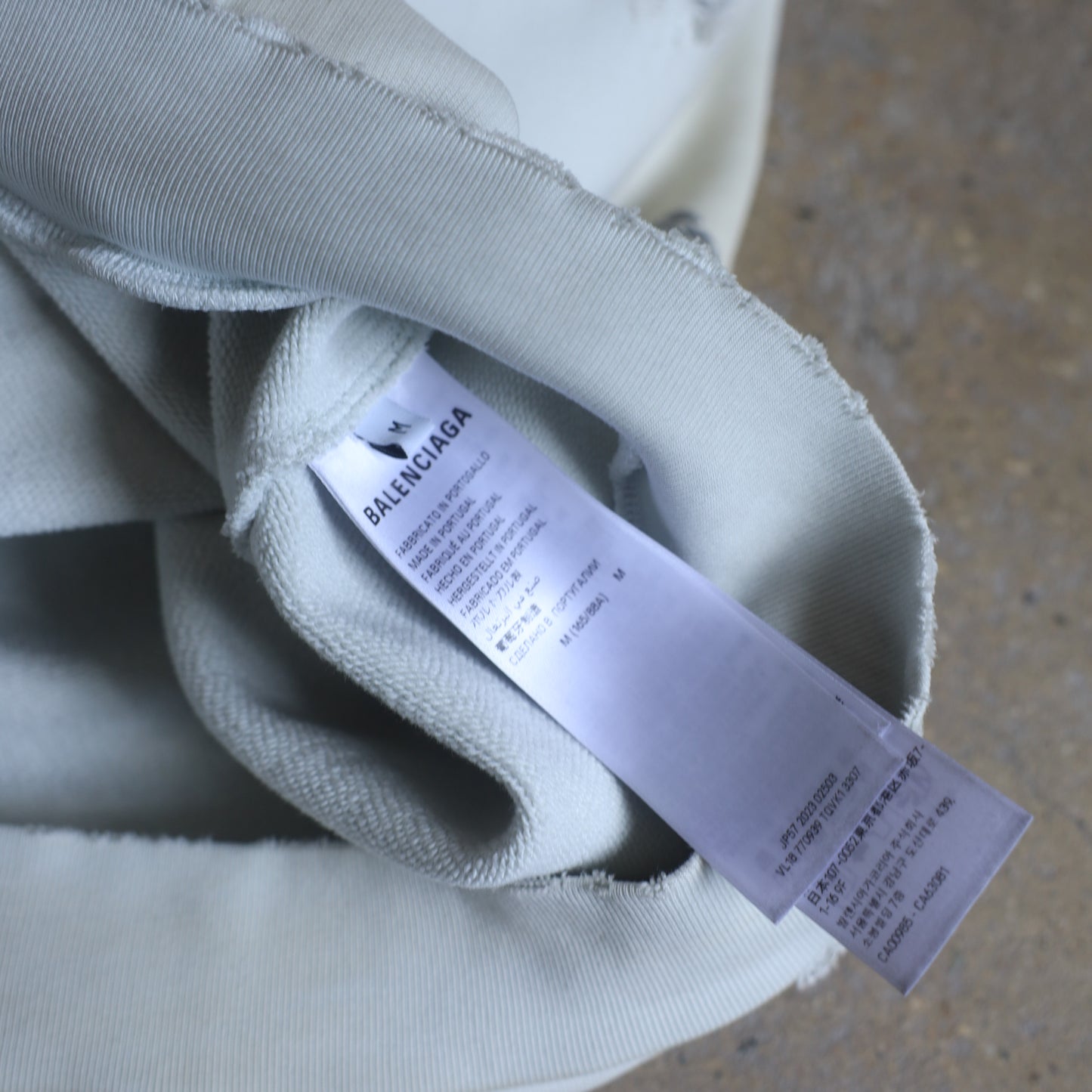 Balenciaga SS24 Tattoo Cream Hoodie