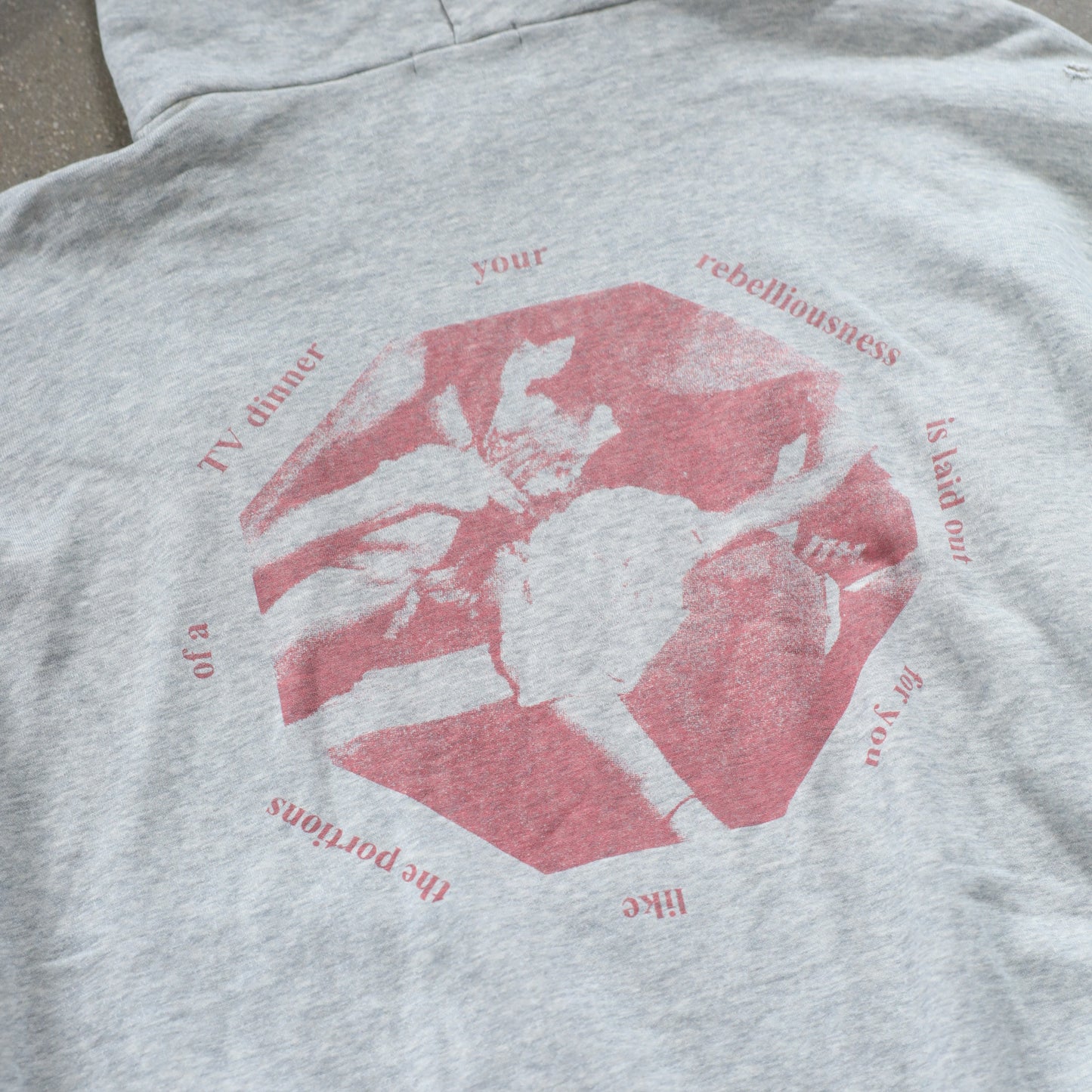 ERD YOU ARE NOTHING HEATHER GREY SWEATSHIRT HOODIE