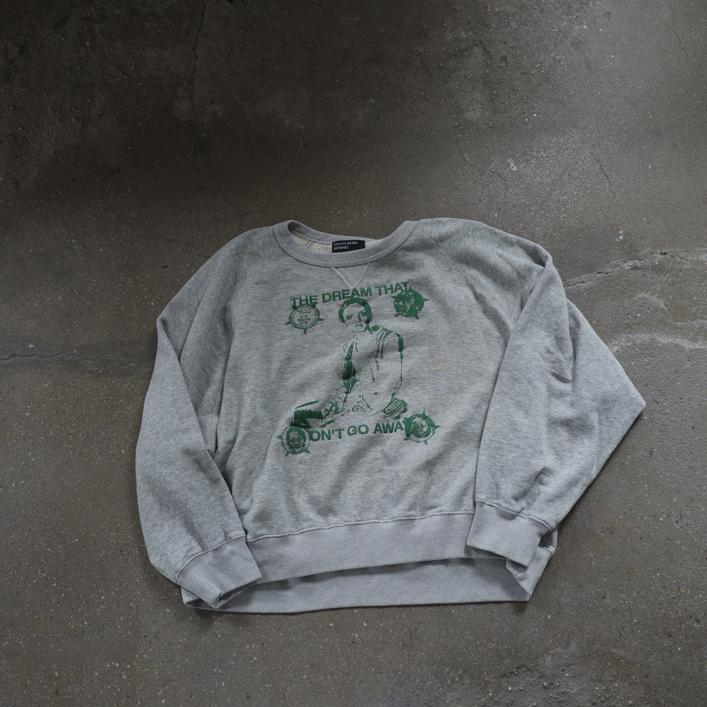 ERD THE DREAM THAT WON'T GO AWAY RAGLAN CREWNECK SWEATSHIRT