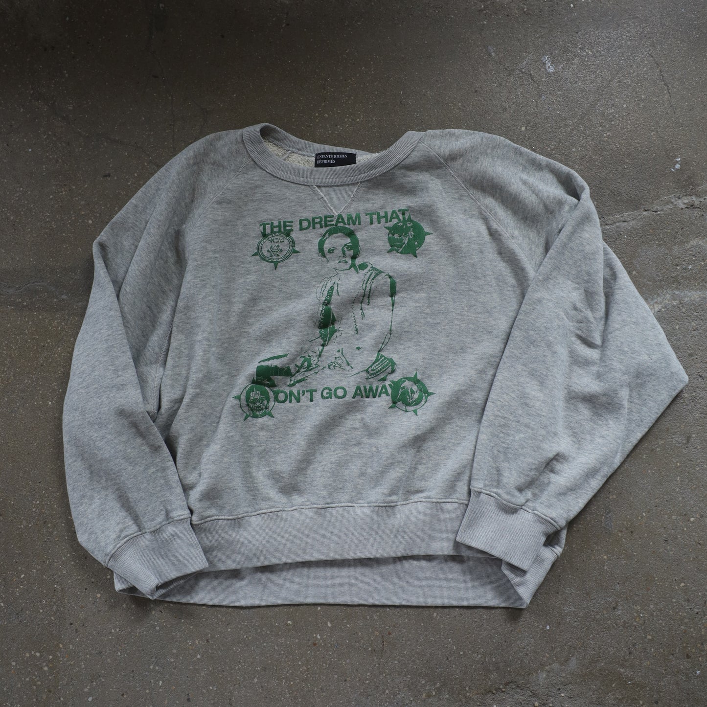 ERD THE DREAM THAT WON'T GO AWAY RAGLAN CREWNECK SWEATSHIRT