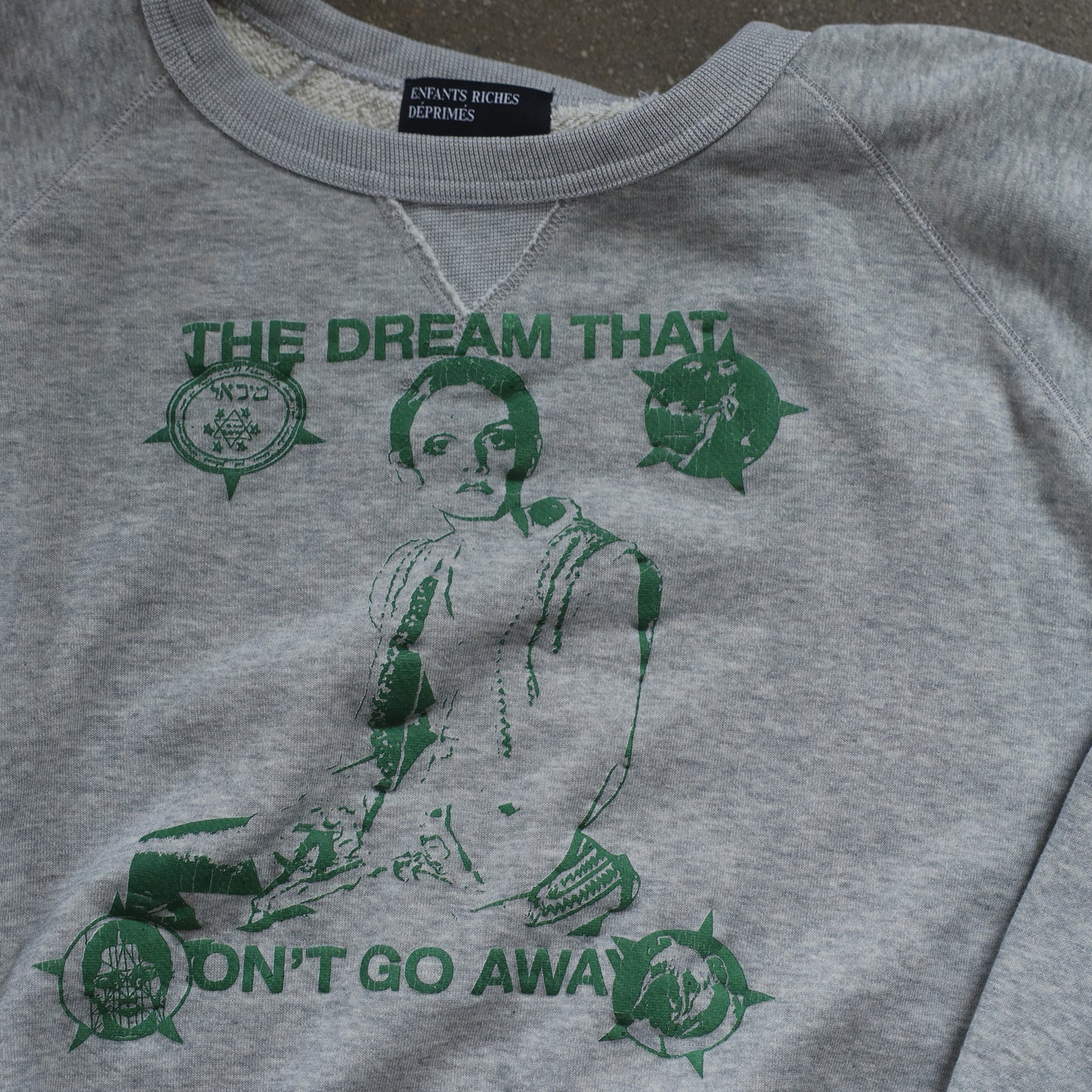 ERD THE DREAM THAT WON'T GO AWAY RAGLAN CREWNECK SWEATSHIRT