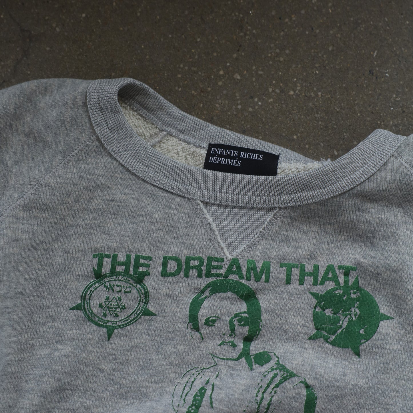 ERD THE DREAM THAT WON'T GO AWAY RAGLAN CREWNECK SWEATSHIRT