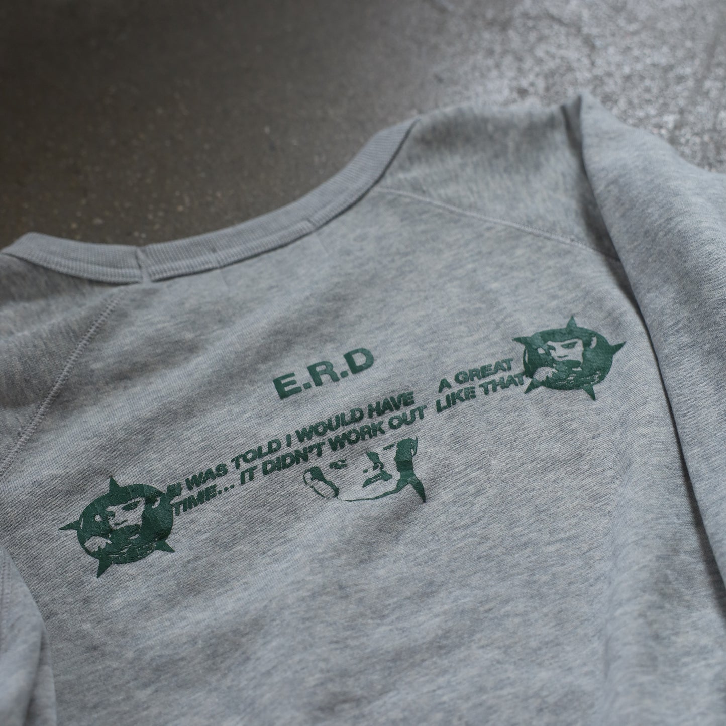 ERD THE DREAM THAT WON'T GO AWAY RAGLAN CREWNECK SWEATSHIRT
