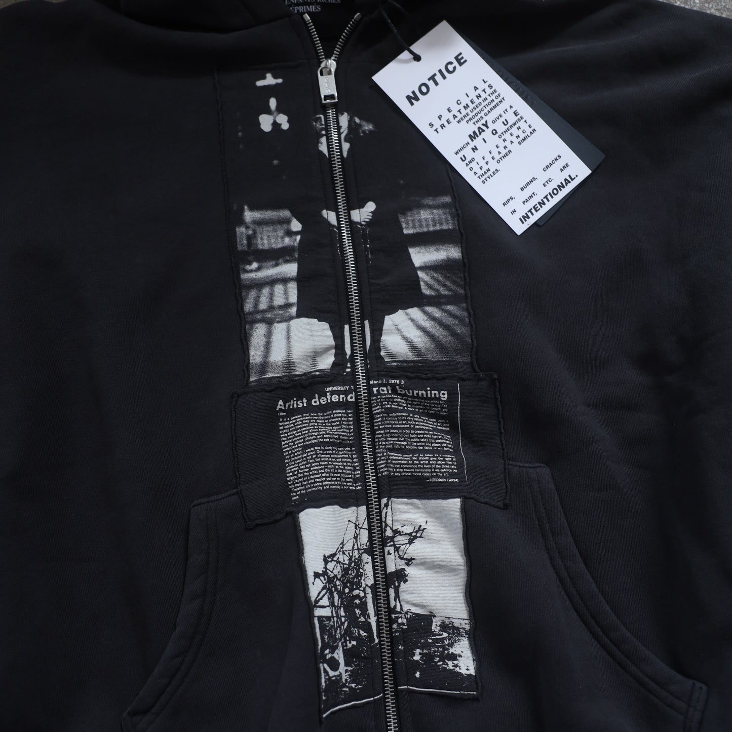 ERD NEW SEASON BLACK ASSEMBLAGE NUN HOODIE