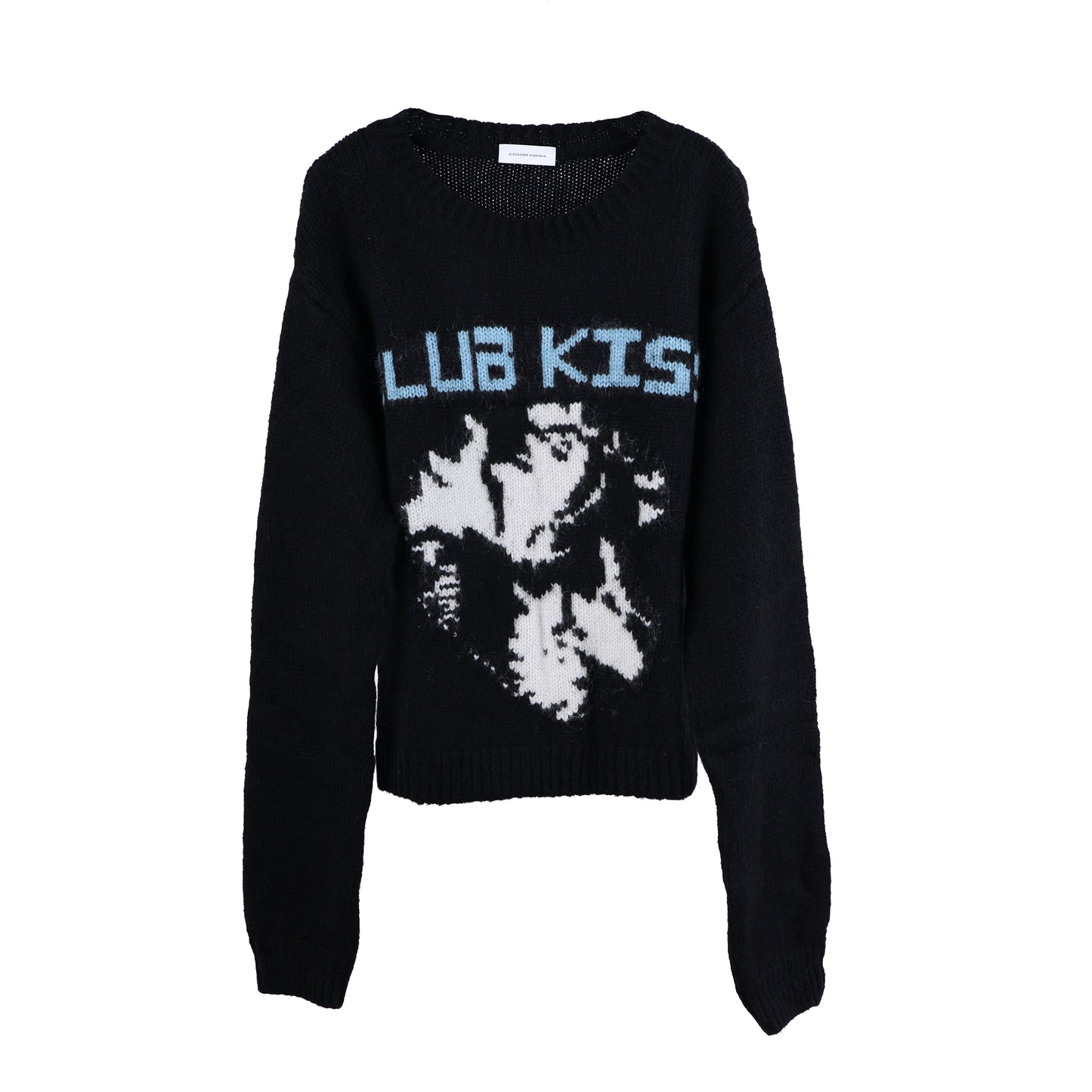 CLUB KISS MOHAIR KNIT CREWNECK