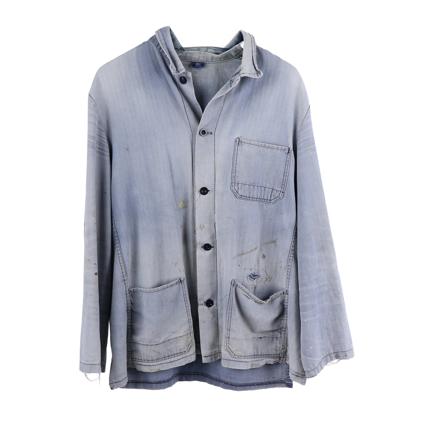 TRUE VINTAGE FADED BLUE FRENCH CHORE JACKET