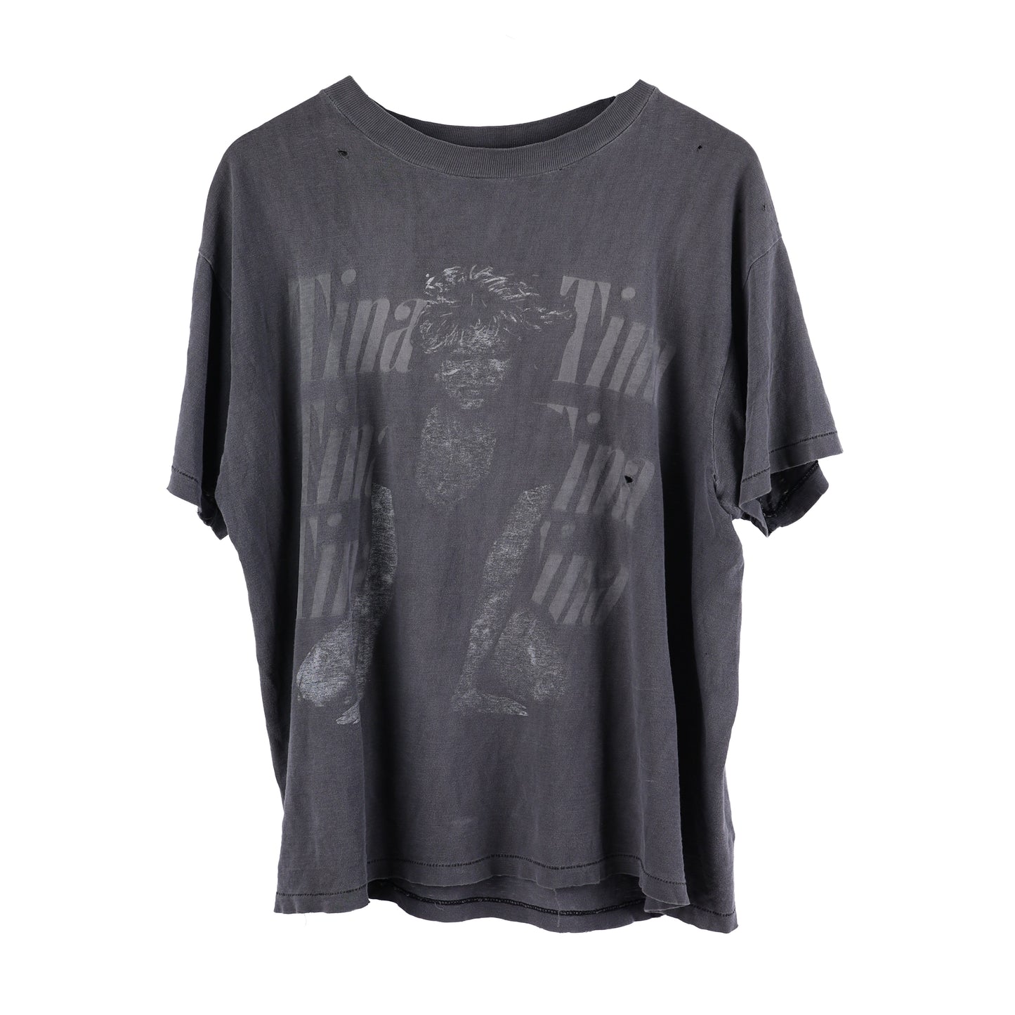 TINA TURNER FADED GREY VINTAGE T-SHIRT