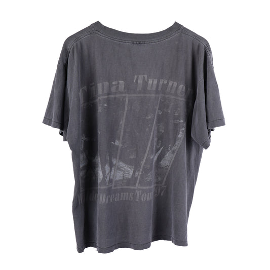 TINA TURNER FADED GREY VINTAGE T-SHIRT