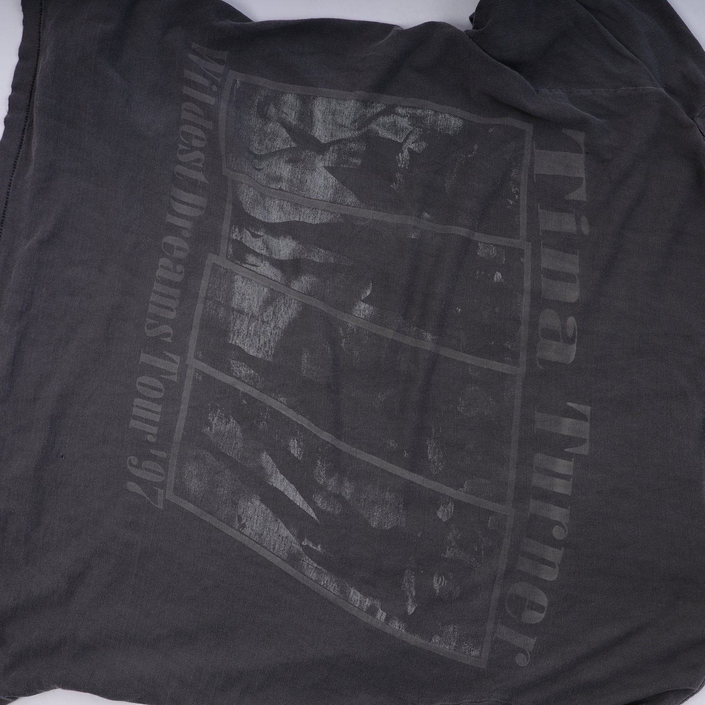 TINA TURNER FADED GREY VINTAGE T-SHIRT