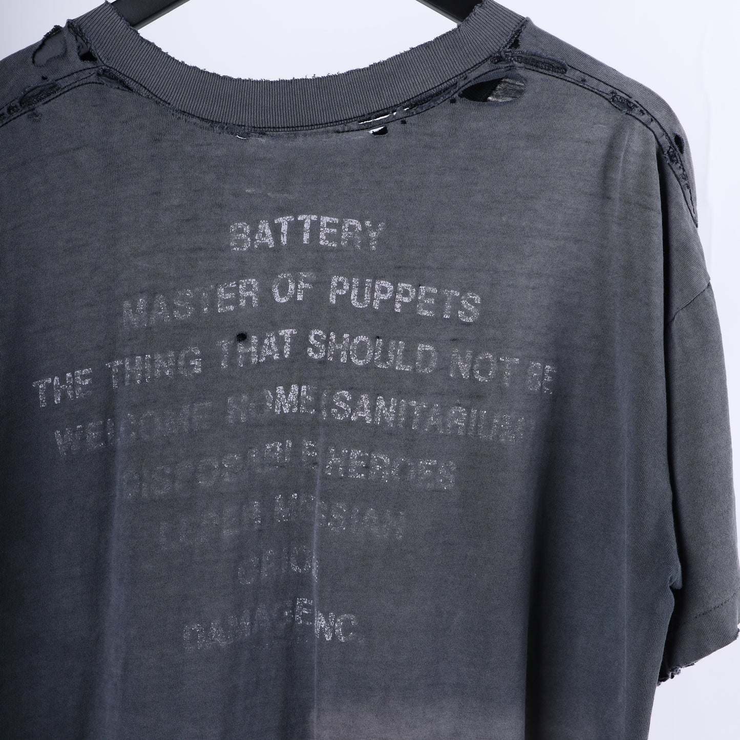METALLICA MASTER OF PUPPETS SMOKED VINTAGE T-SHIRT