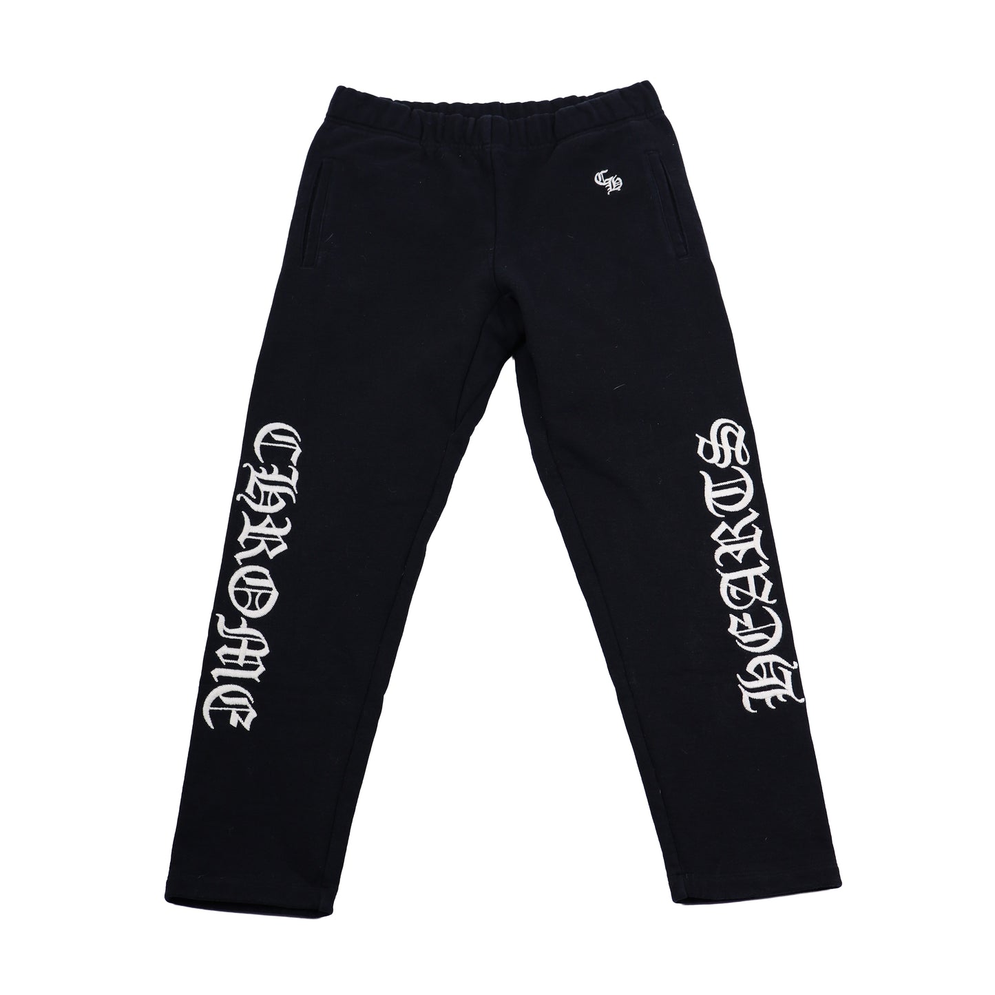 EMBRODIERED Chrome Hearts Logo Cotton Sweatpants