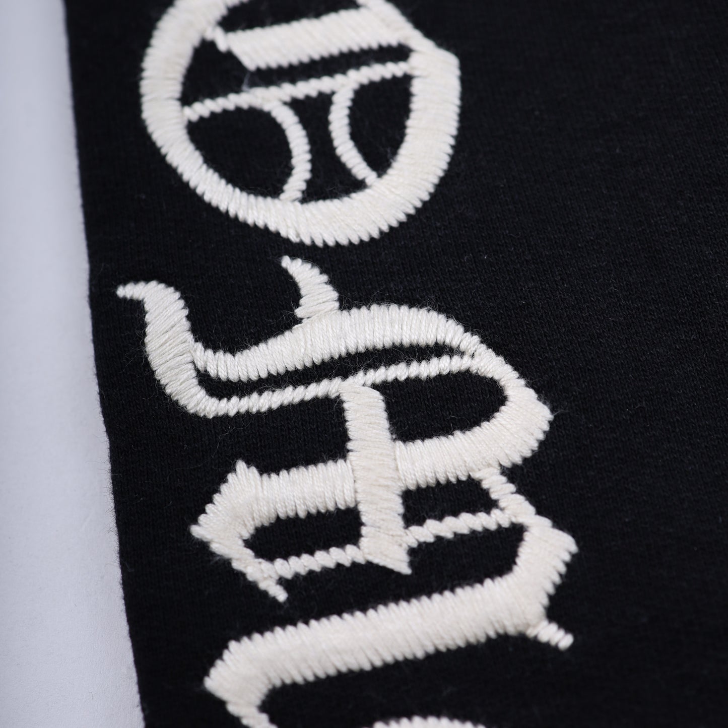 EMBRODIERED Chrome Hearts Logo Cotton Sweatpants