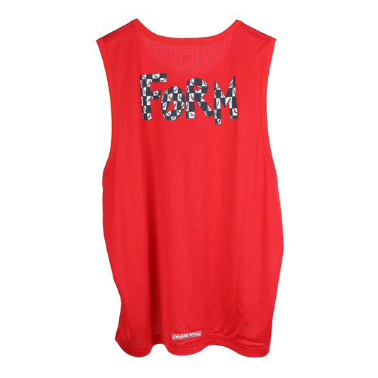 RED MESH 'FORM' CH TEAM STADIUM TANK TOP JERSEY MATTY BOY