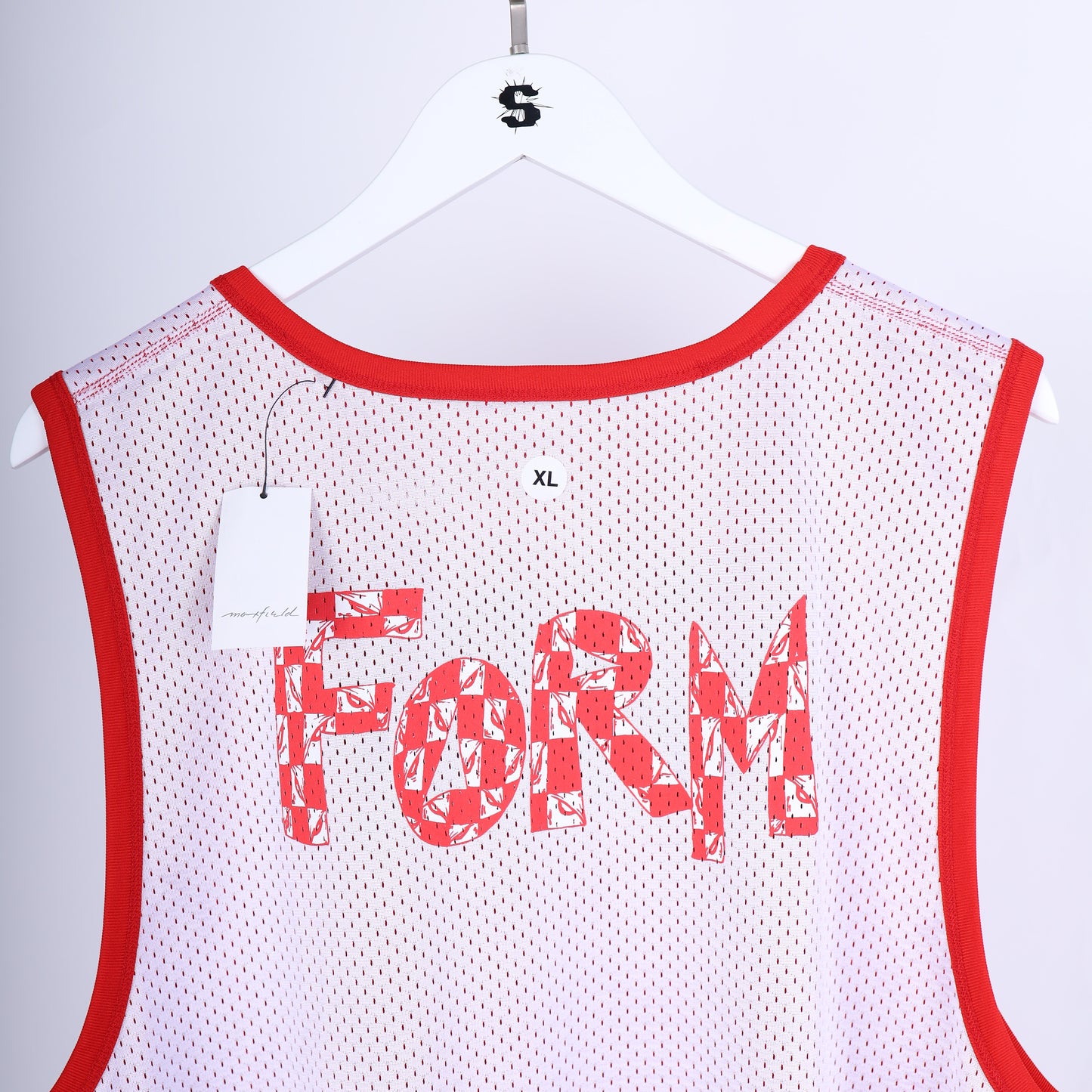 RED MESH 'FORM' CH TEAM STADIUM TANK TOP JERSEY MATTY BOY