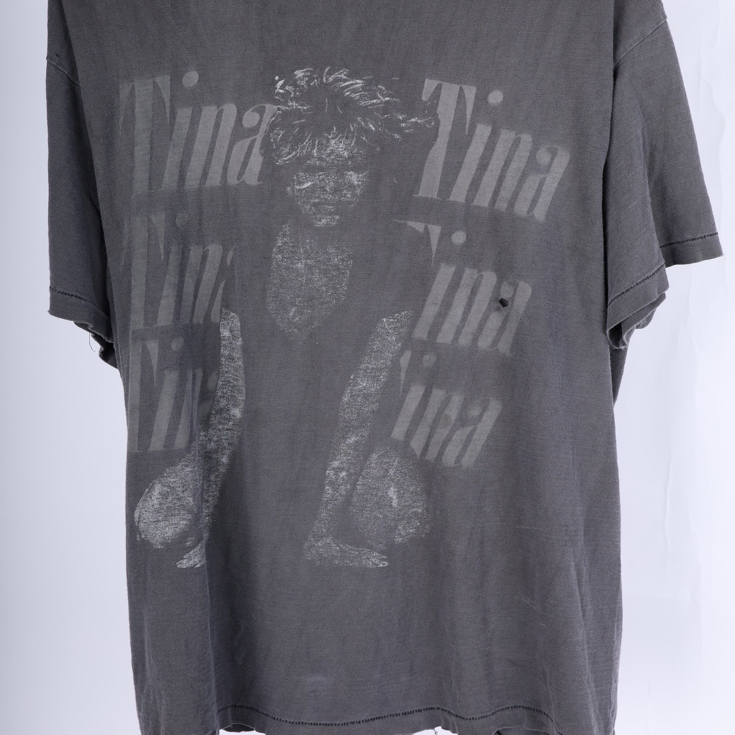 TINA TURNER FADED GREY VINTAGE T-SHIRT