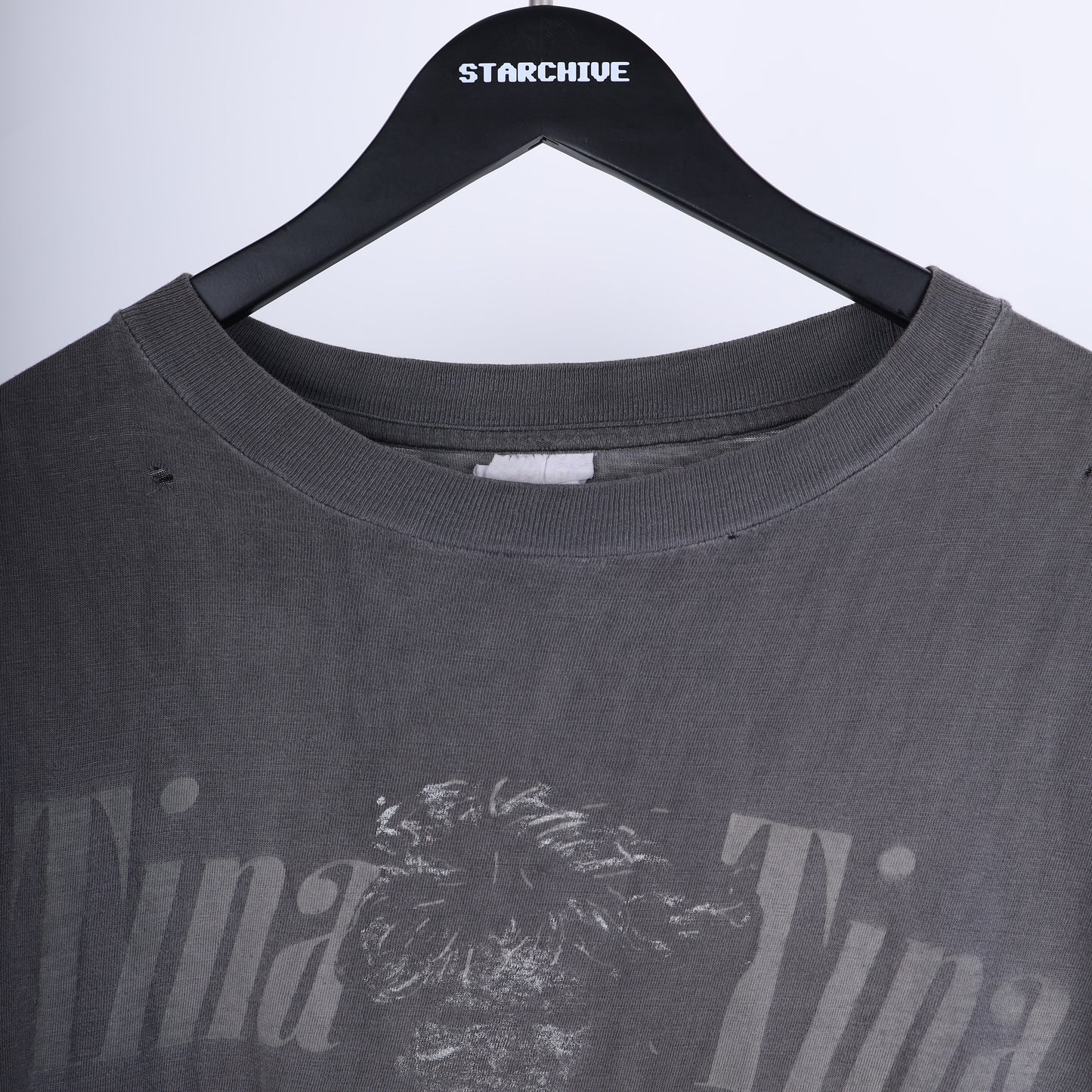 TINA TURNER FADED GREY VINTAGE T-SHIRT