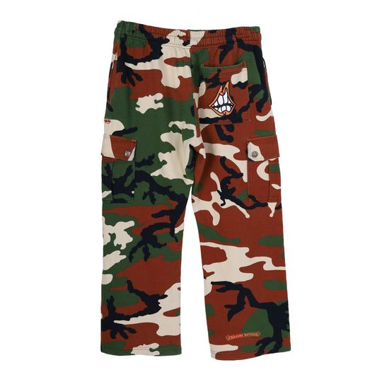 CHROME HEARTS MATTY BOY CAMO CHOMPER SWEATPANTS SZ M