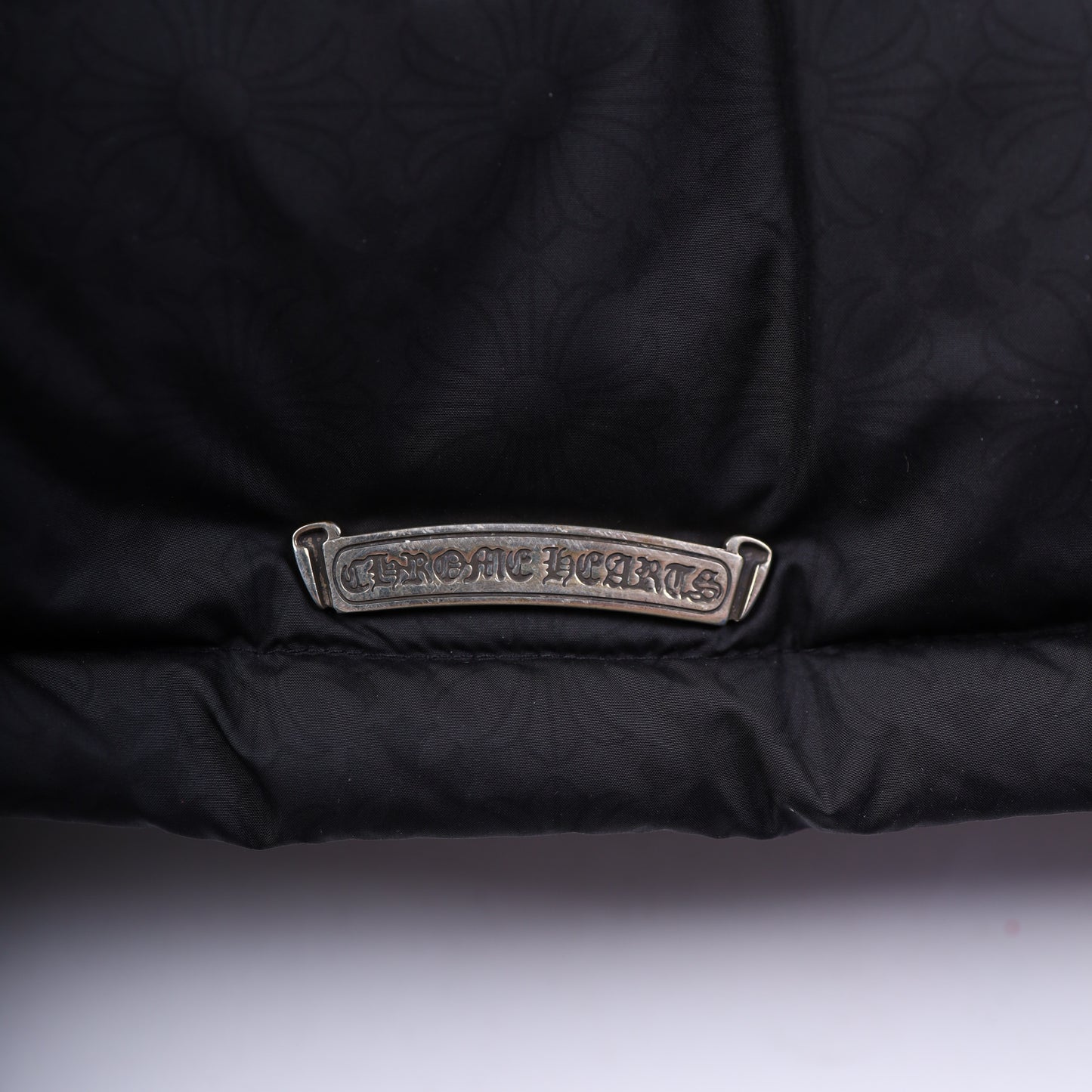 CHROME HEARTS BLACK PLUS MONOGRAM DOWN PUFFER JACKET